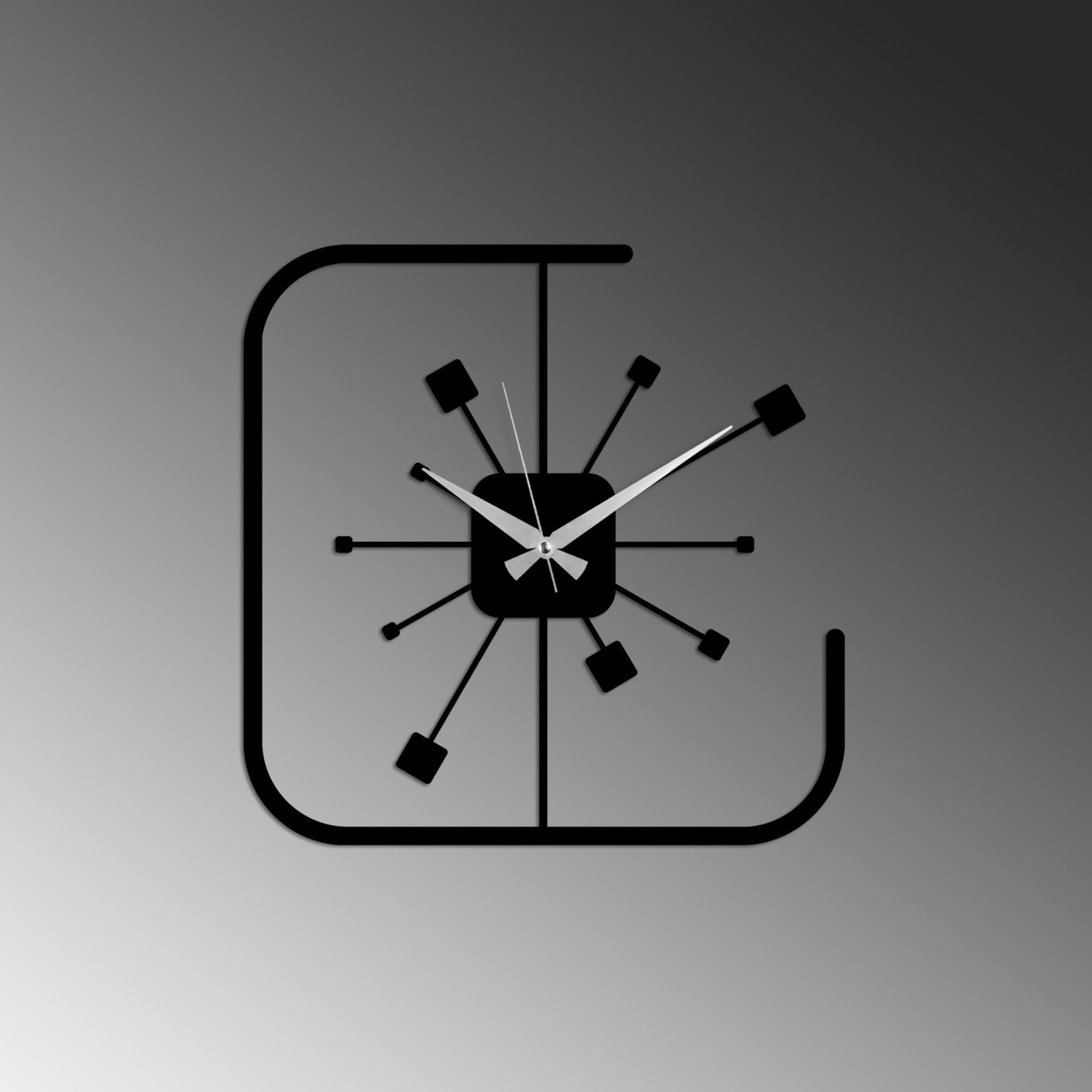 WATCH-045 Dekoratif Metal Duvar Saati | ByLamp