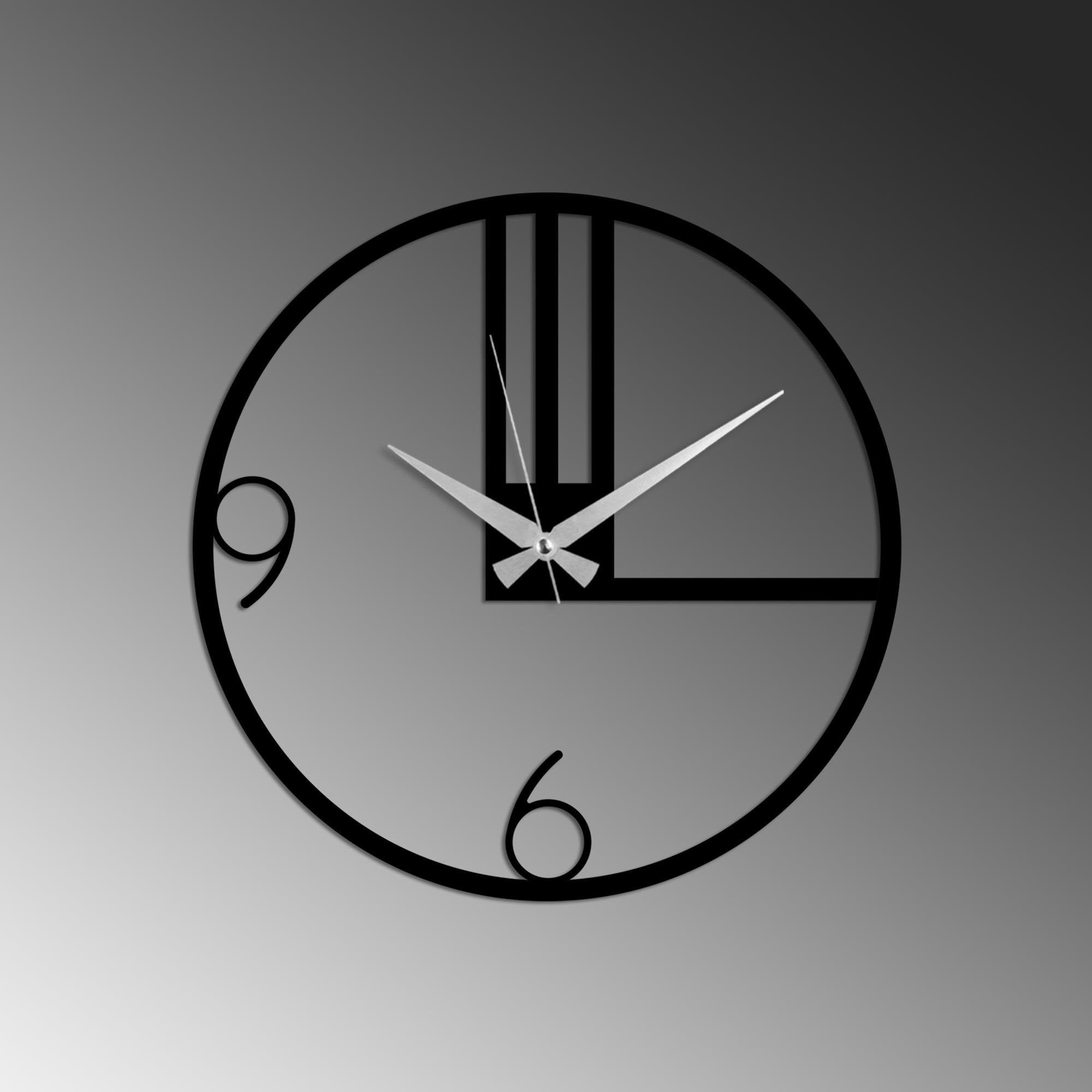 WATCH-054 Dekoratif Metal Duvar Saati | ByLamp