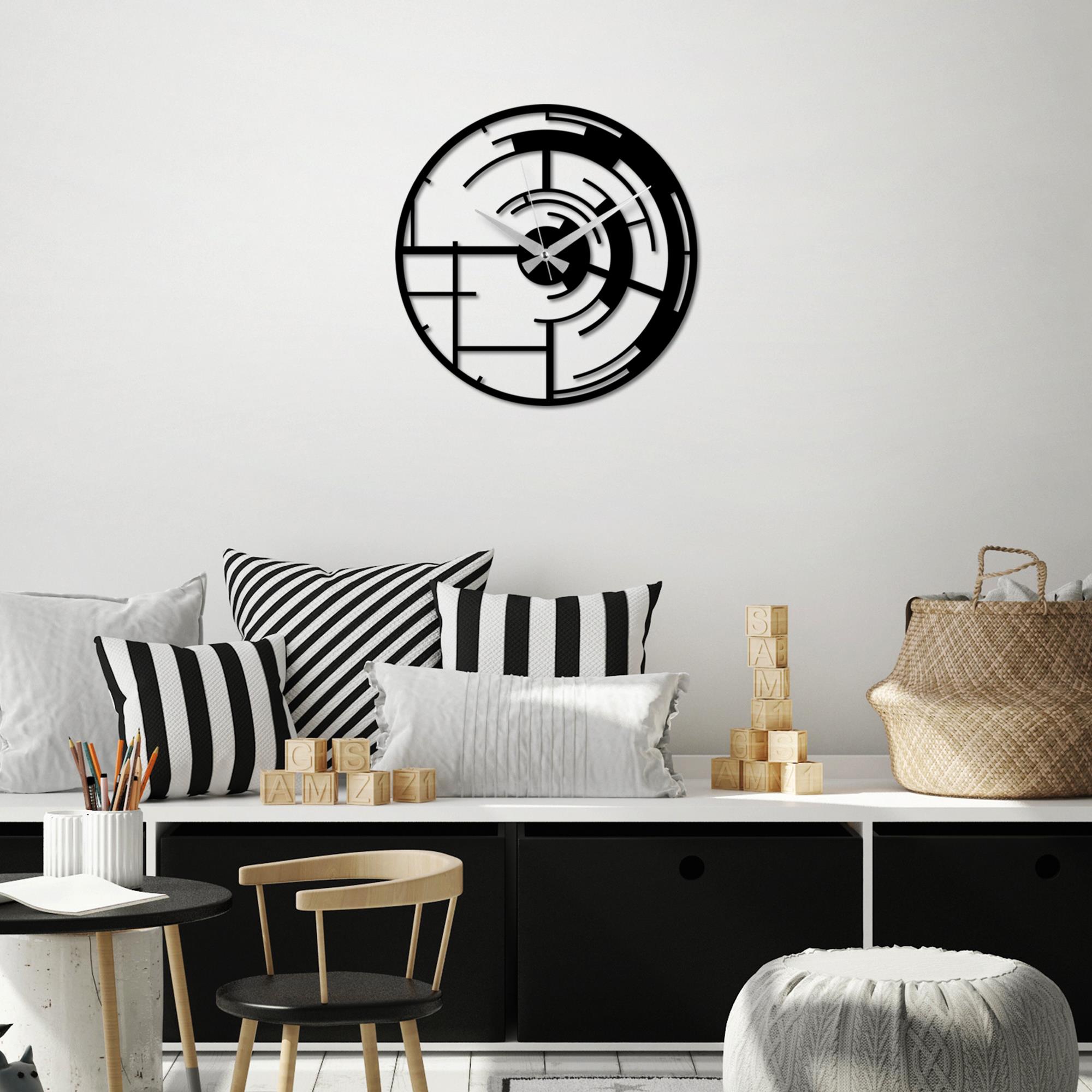 WATCH-057 Dekoratif Metal Duvar Saati | ByLamp