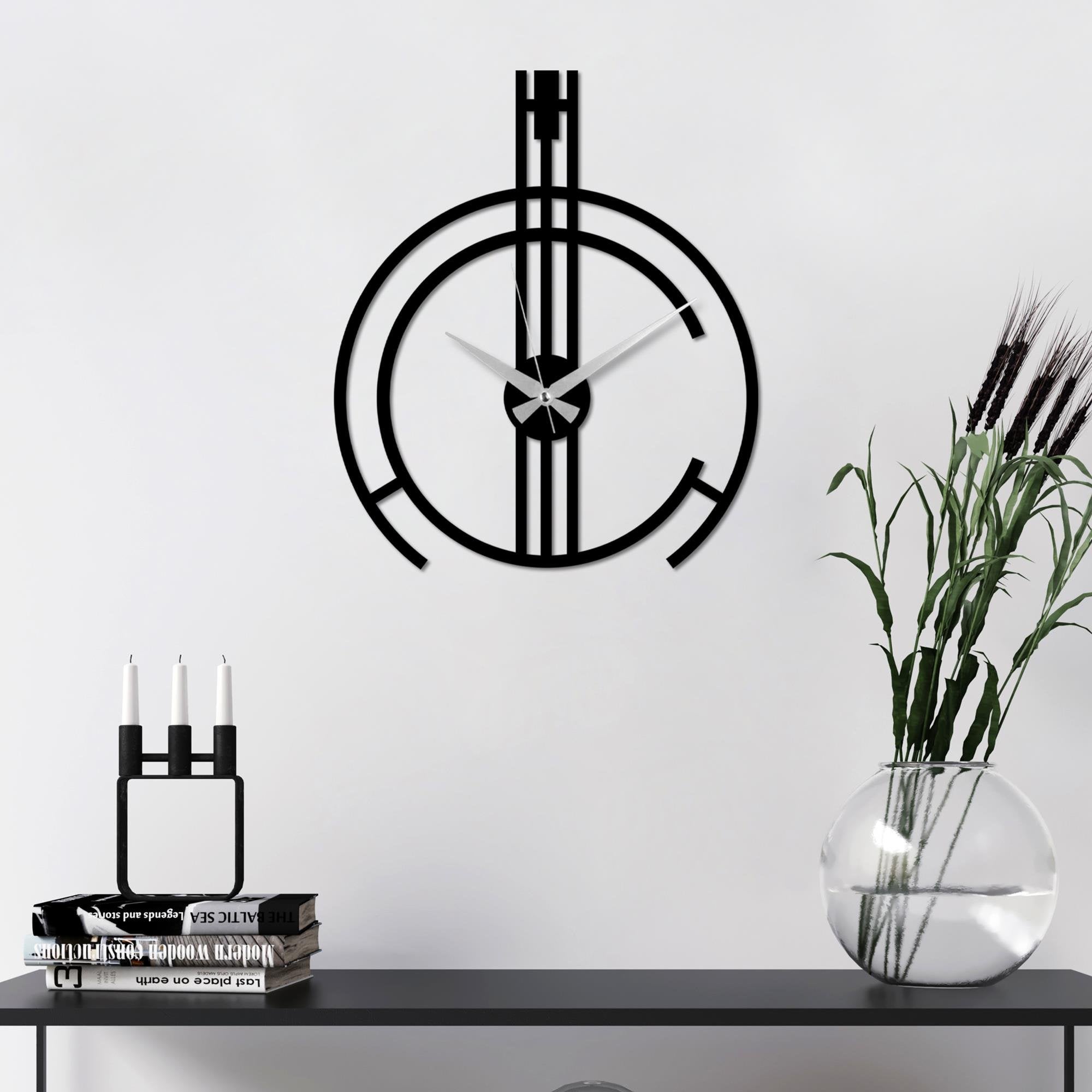 WATCH-058 Dekoratif Metal Duvar Saati | ByLamp