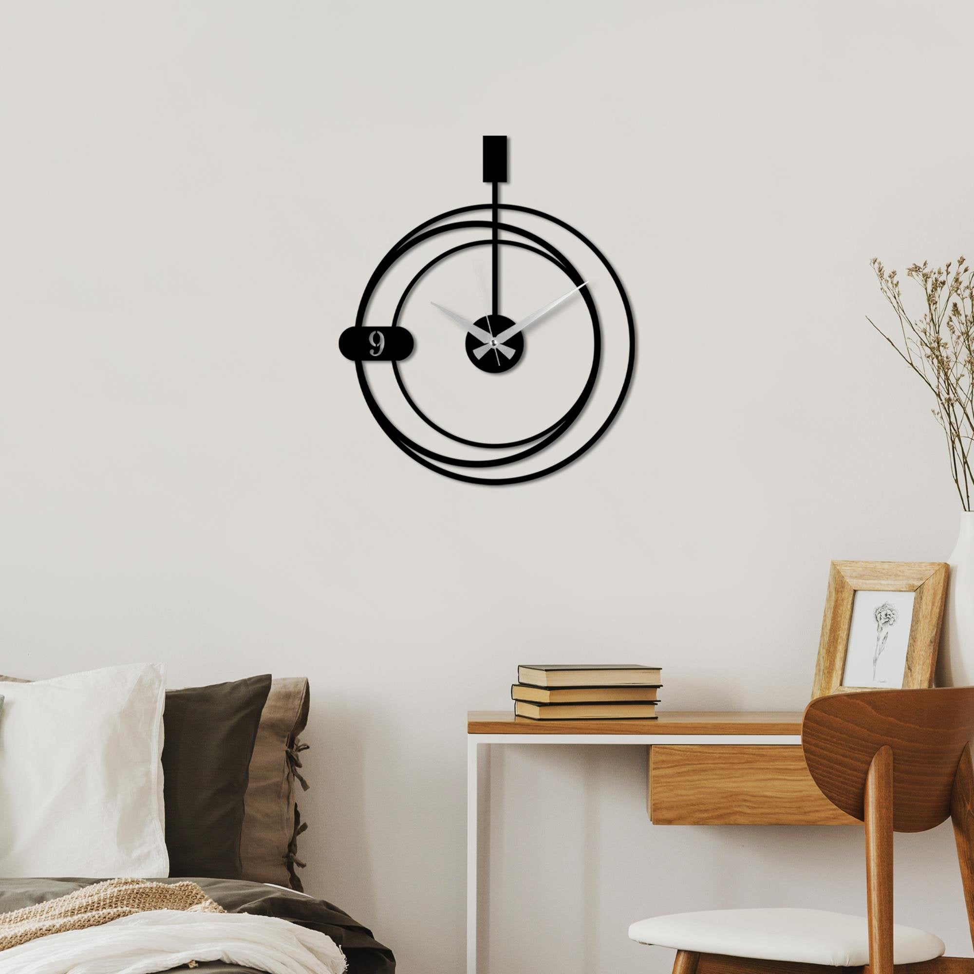 WATCH-059 Dekoratif Metal Duvar Saati | ByLamp