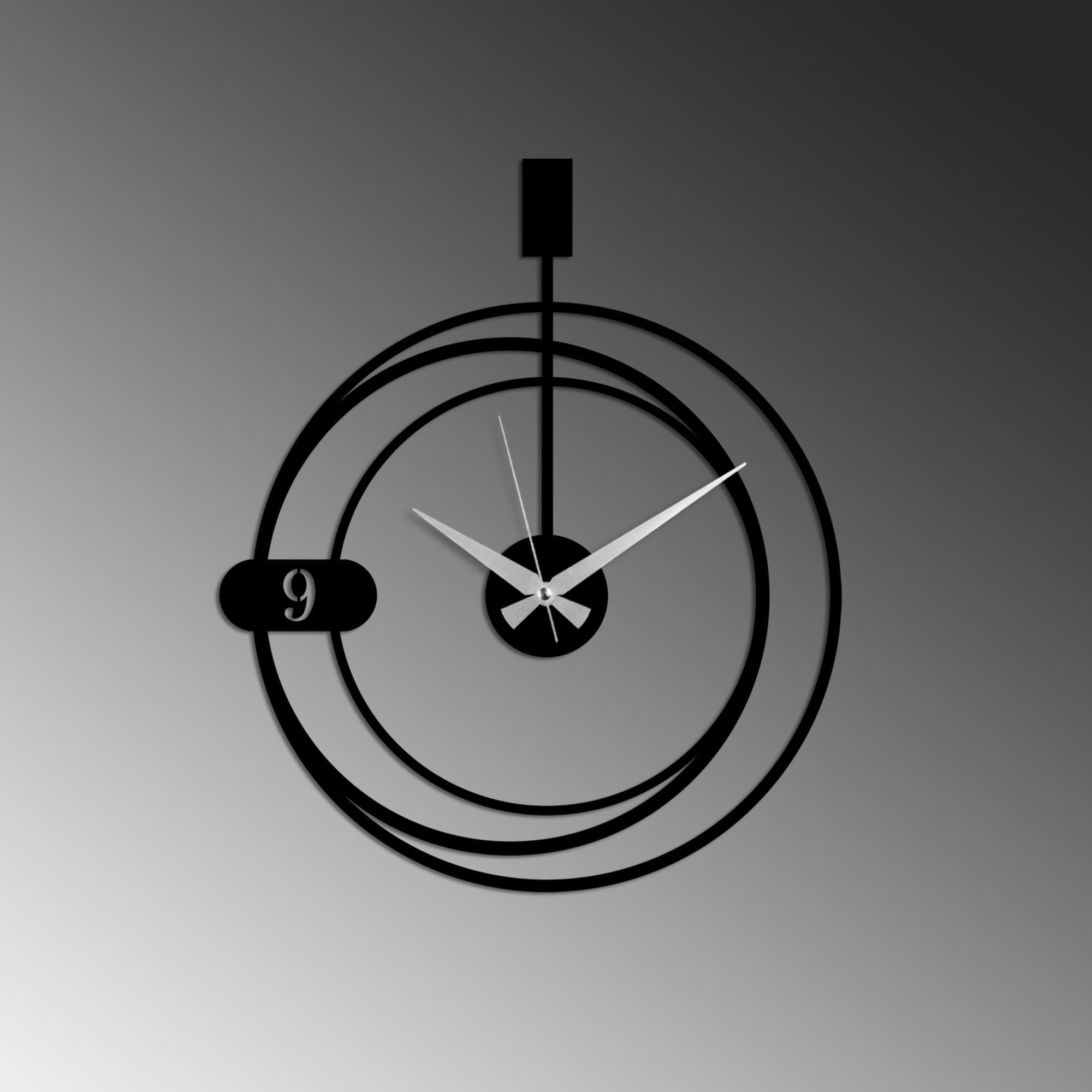 WATCH-059 Dekoratif Metal Duvar Saati | ByLamp