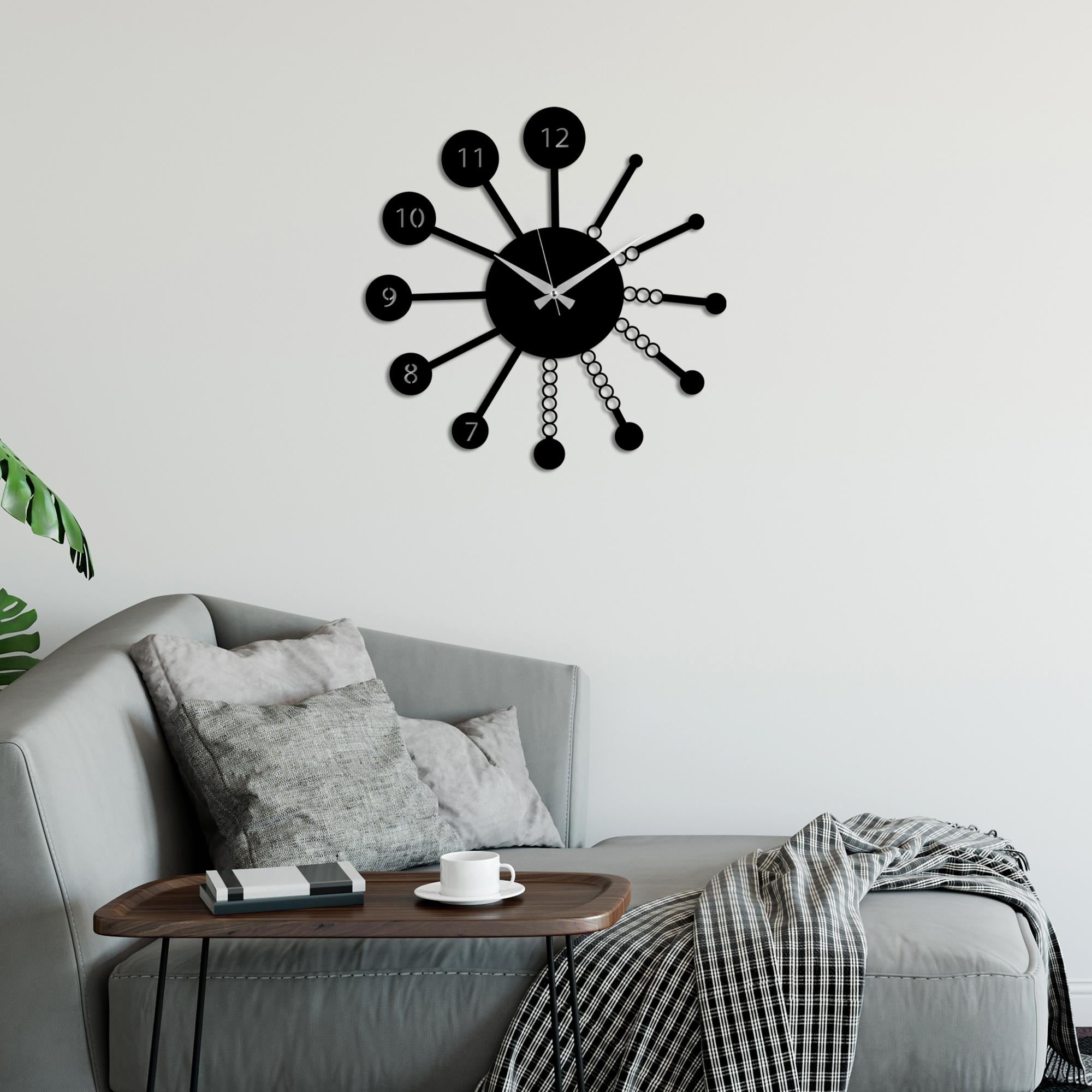 WATCH-061 Dekoratif Metal Duvar Saati | ByLamp