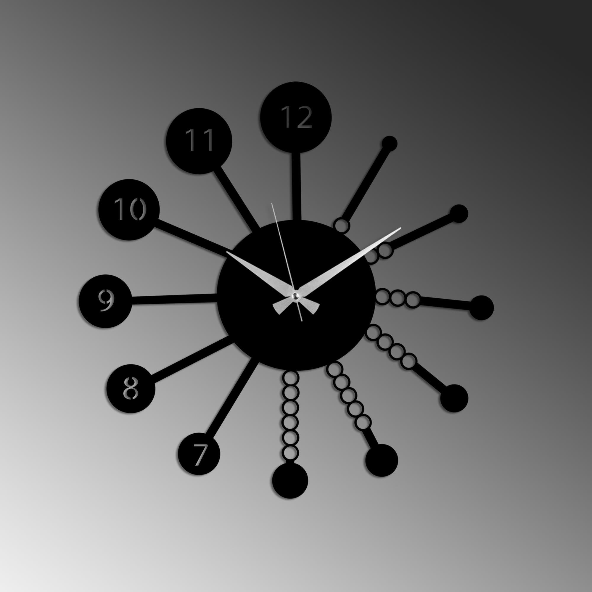 WATCH-061 Dekoratif Metal Duvar Saati | ByLamp