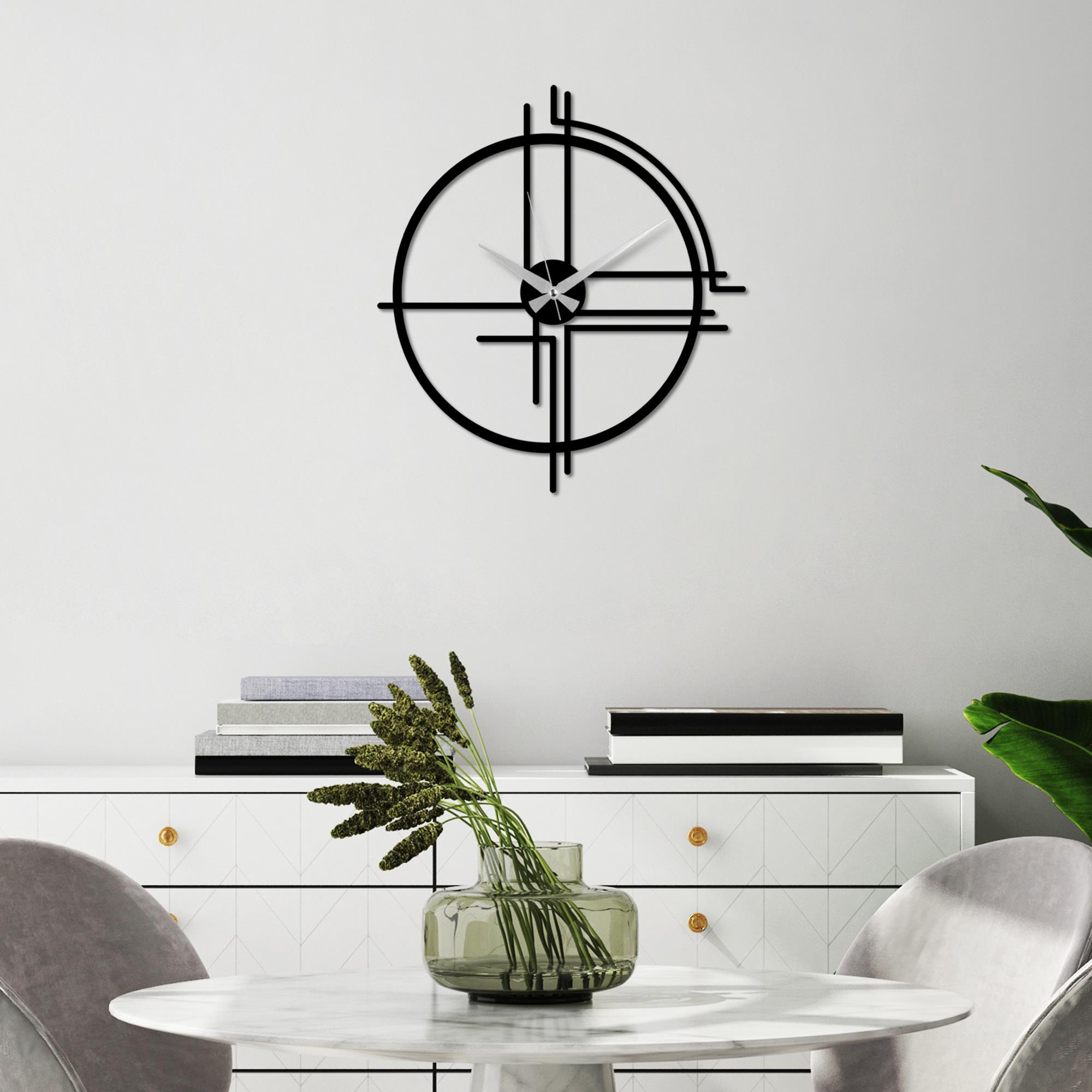 WATCH-063 Dekoratif Metal Duvar Saati | ByLamp