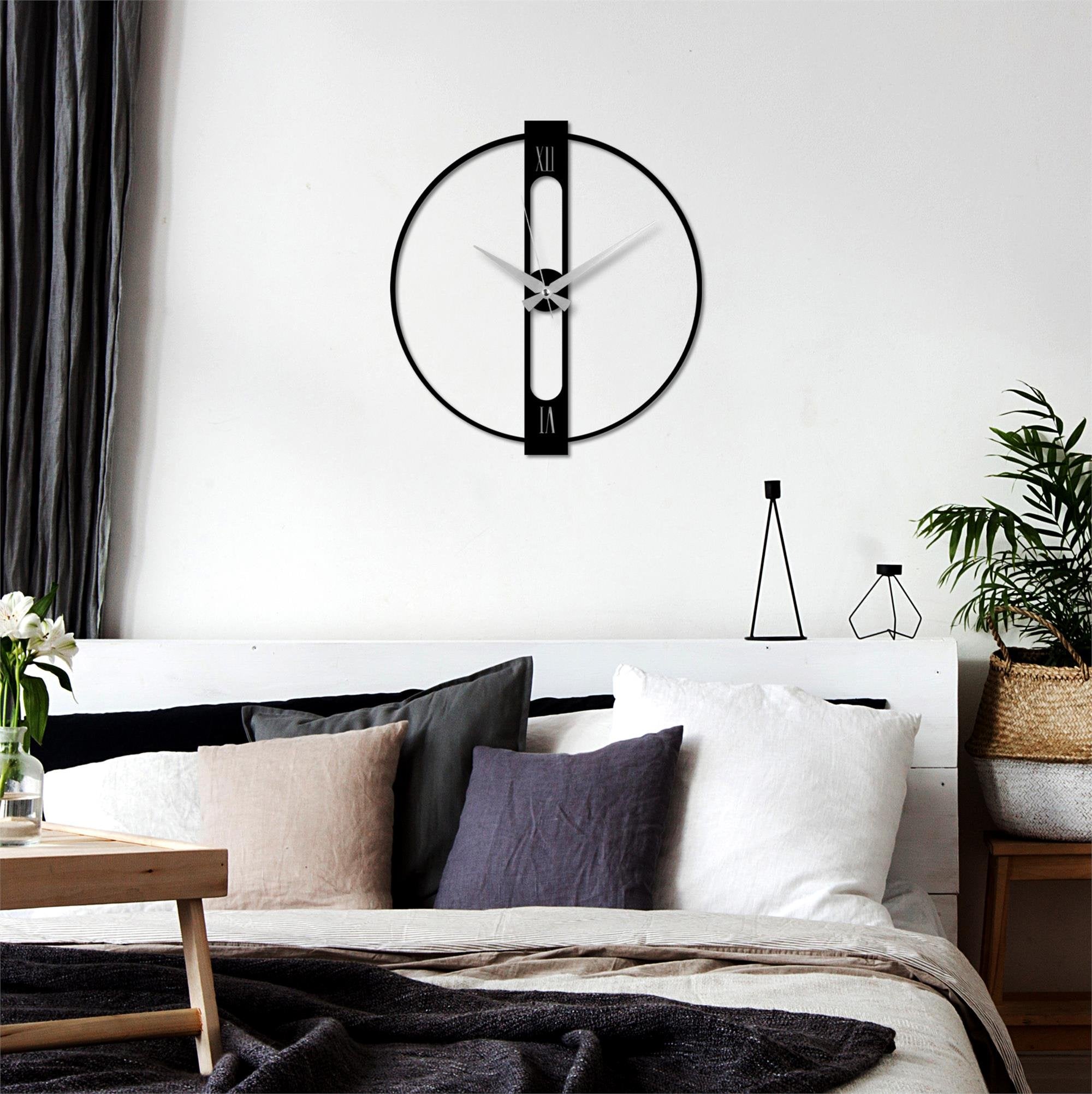 WATCH-064 Dekoratif Metal Duvar Saati | ByLamp