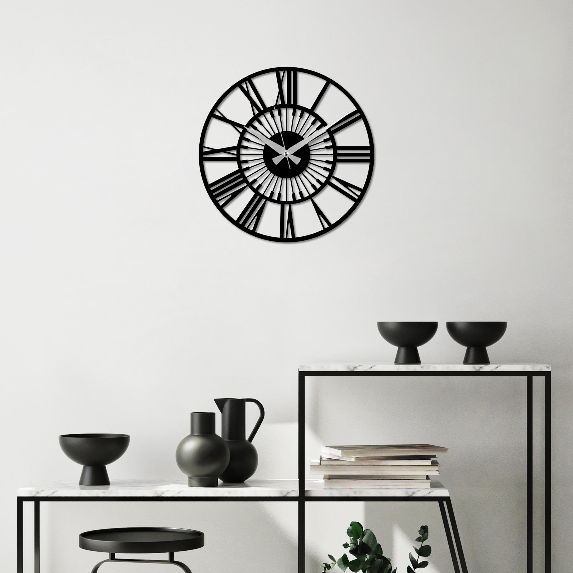 WATCH-067 Dekoratif Metal Duvar Saati | ByLamp