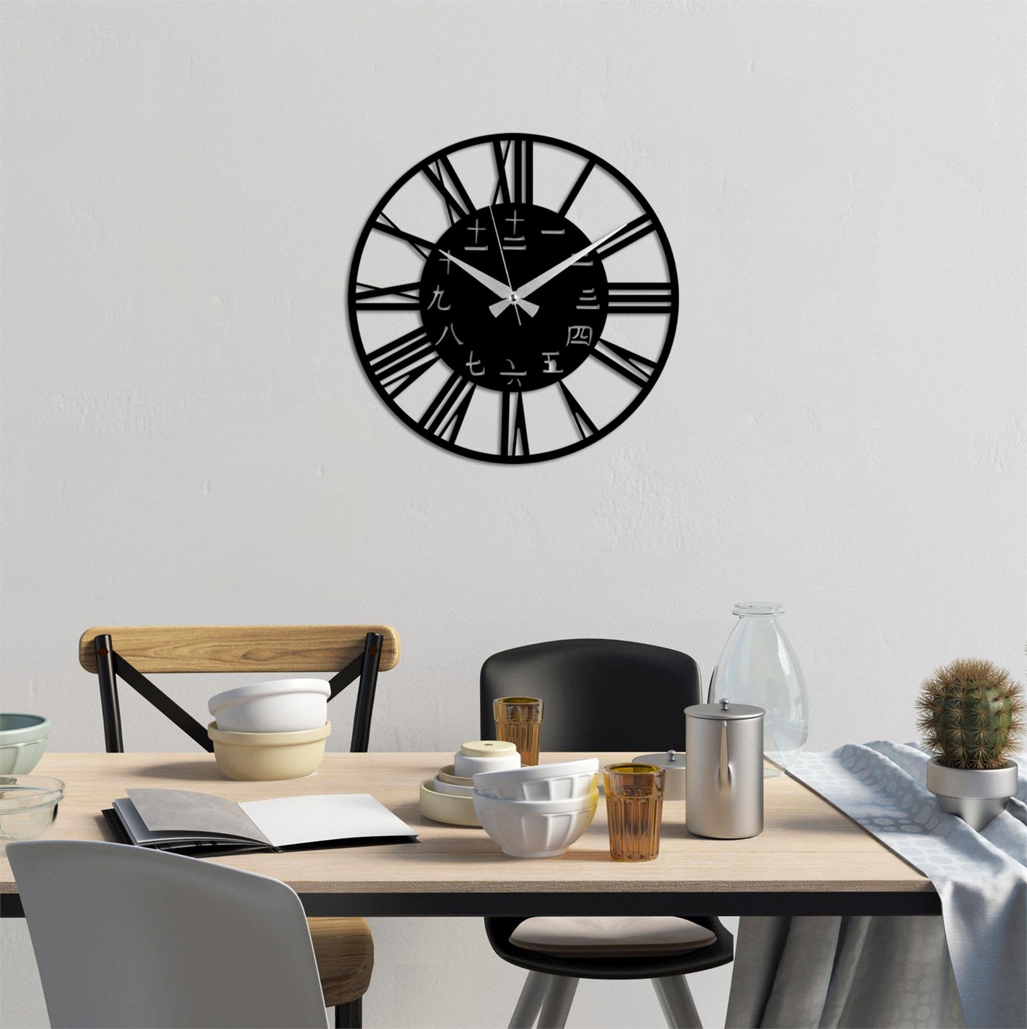 WATCH-068 Dekoratif Metal Duvar Saati | ByLamp