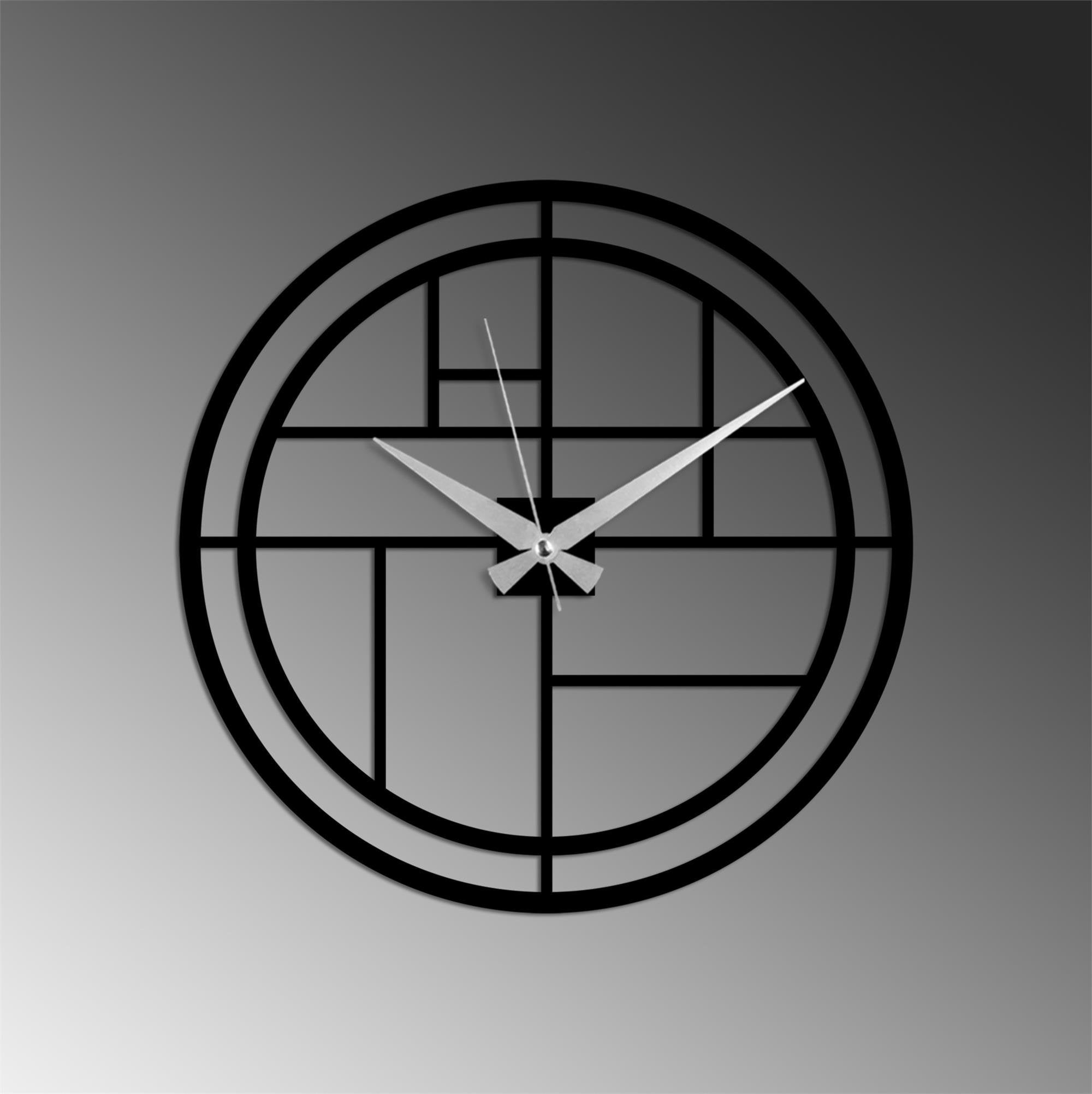 WATCH-072 Dekoratif Metal Duvar Saati | ByLamp