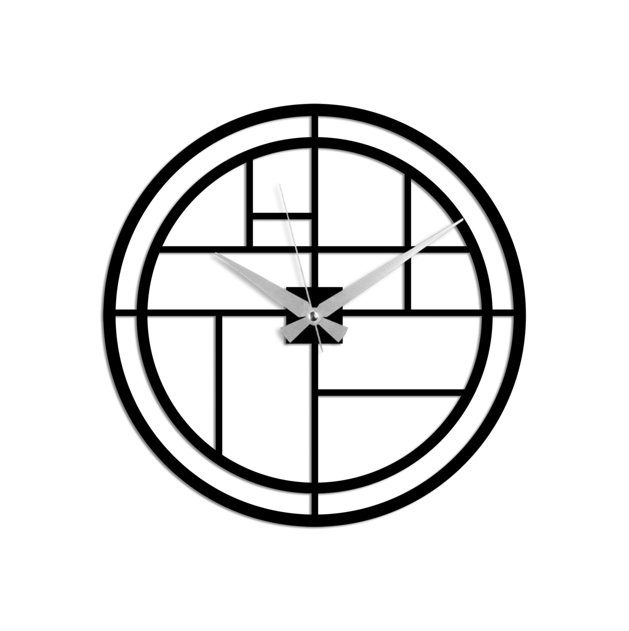 WATCH-072 Dekoratif Metal Duvar Saati | ByLamp