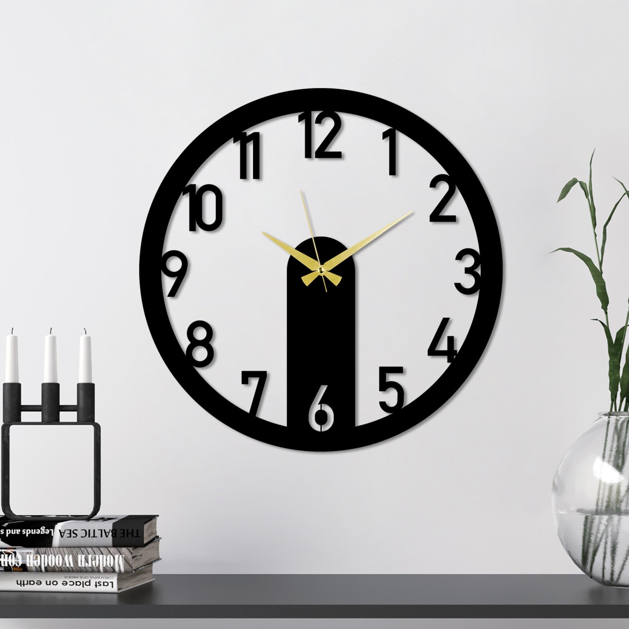 WATCH-82 Dekoratif Metal Duvar Saati | ByLamp