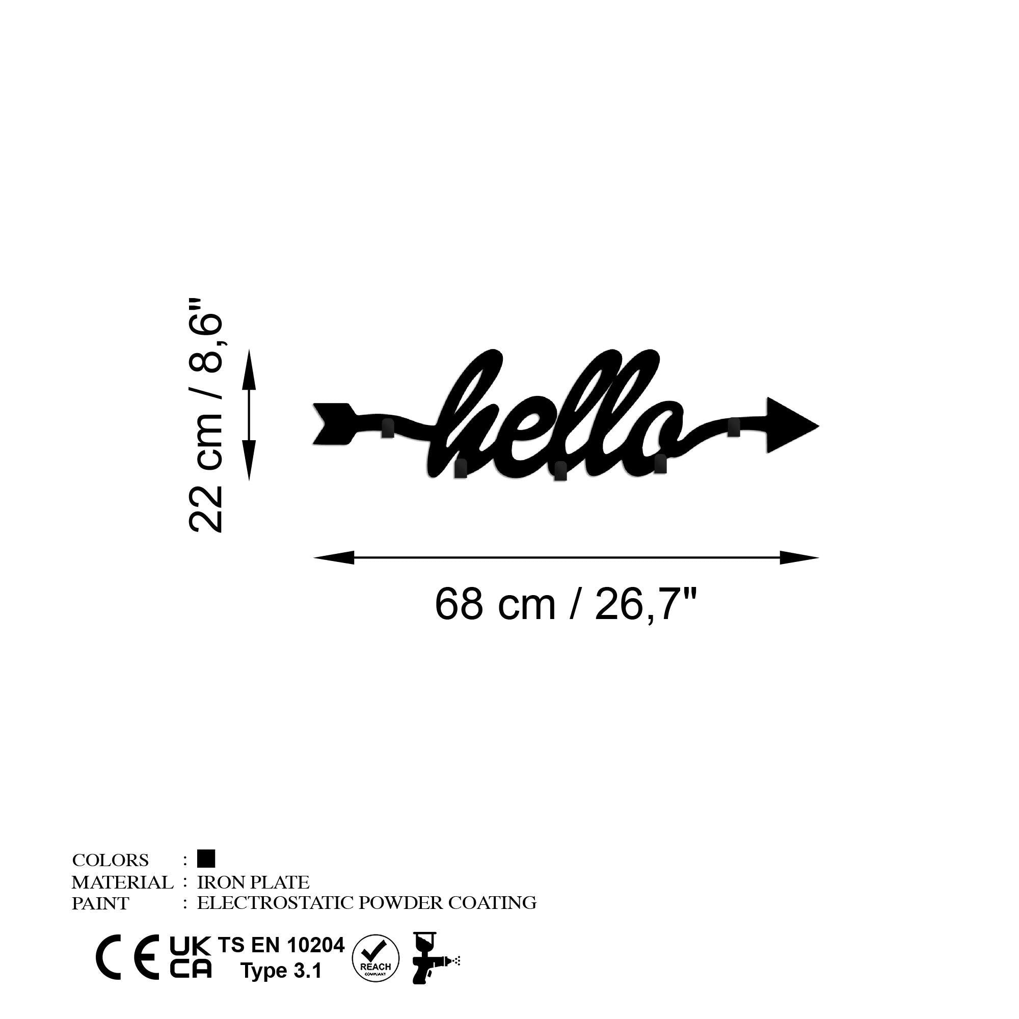 WH-118 Dekoratif Metal Askılık | ByLamp