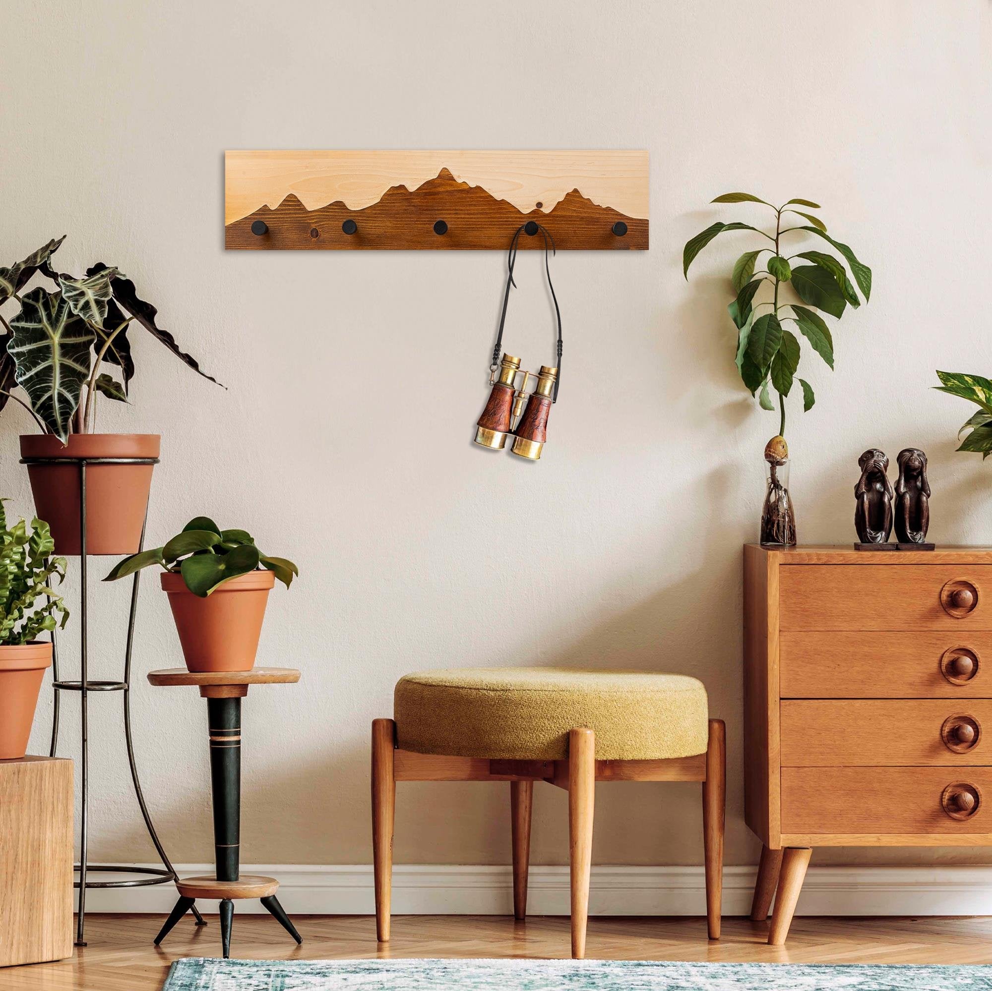 WHW-002-A Dekoratif Ahşap Askılık | ByLamp