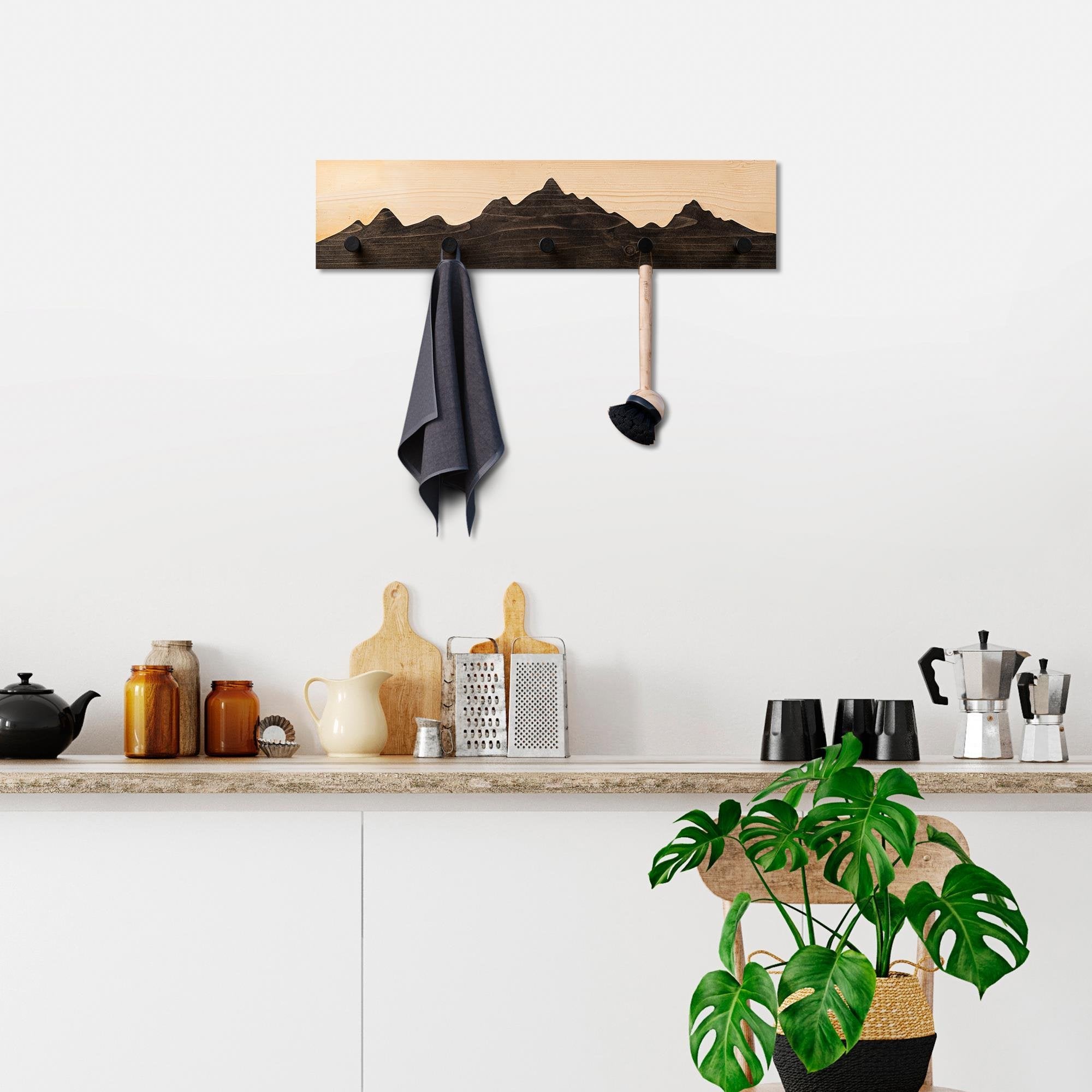 WHW-002 Dekoratif Ahşap Askılık | ByLamp