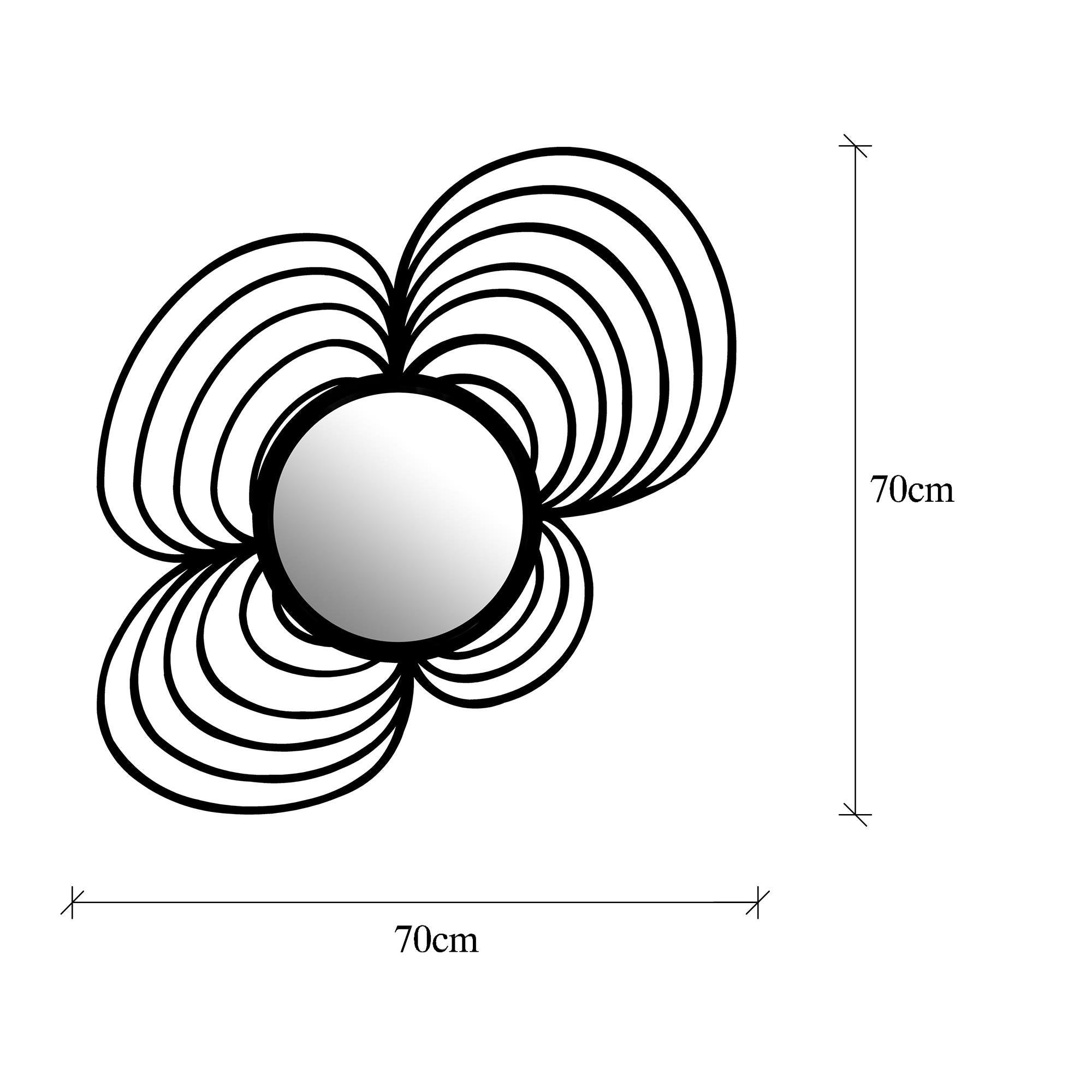 WM-003 Dekoratif Metal Duvar Aynası | ByLamp