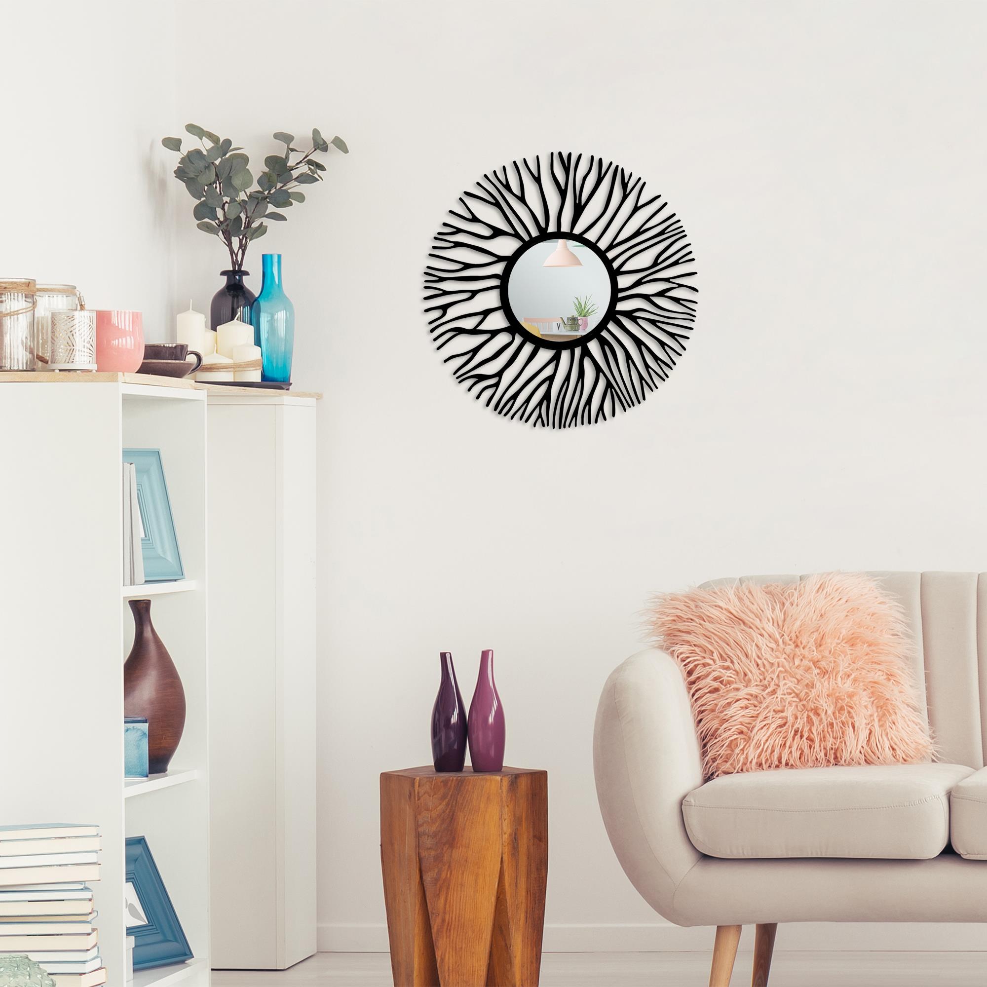 WM-004 Dekoratif Metal Duvar Aynası | ByLamp