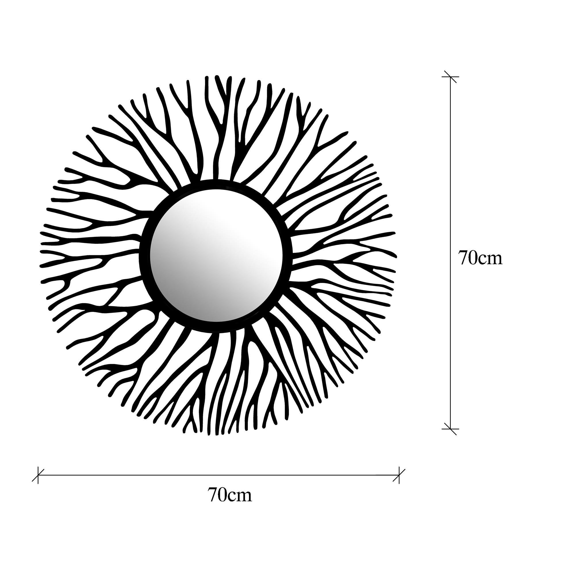 WM-004 Dekoratif Metal Duvar Aynası | ByLamp
