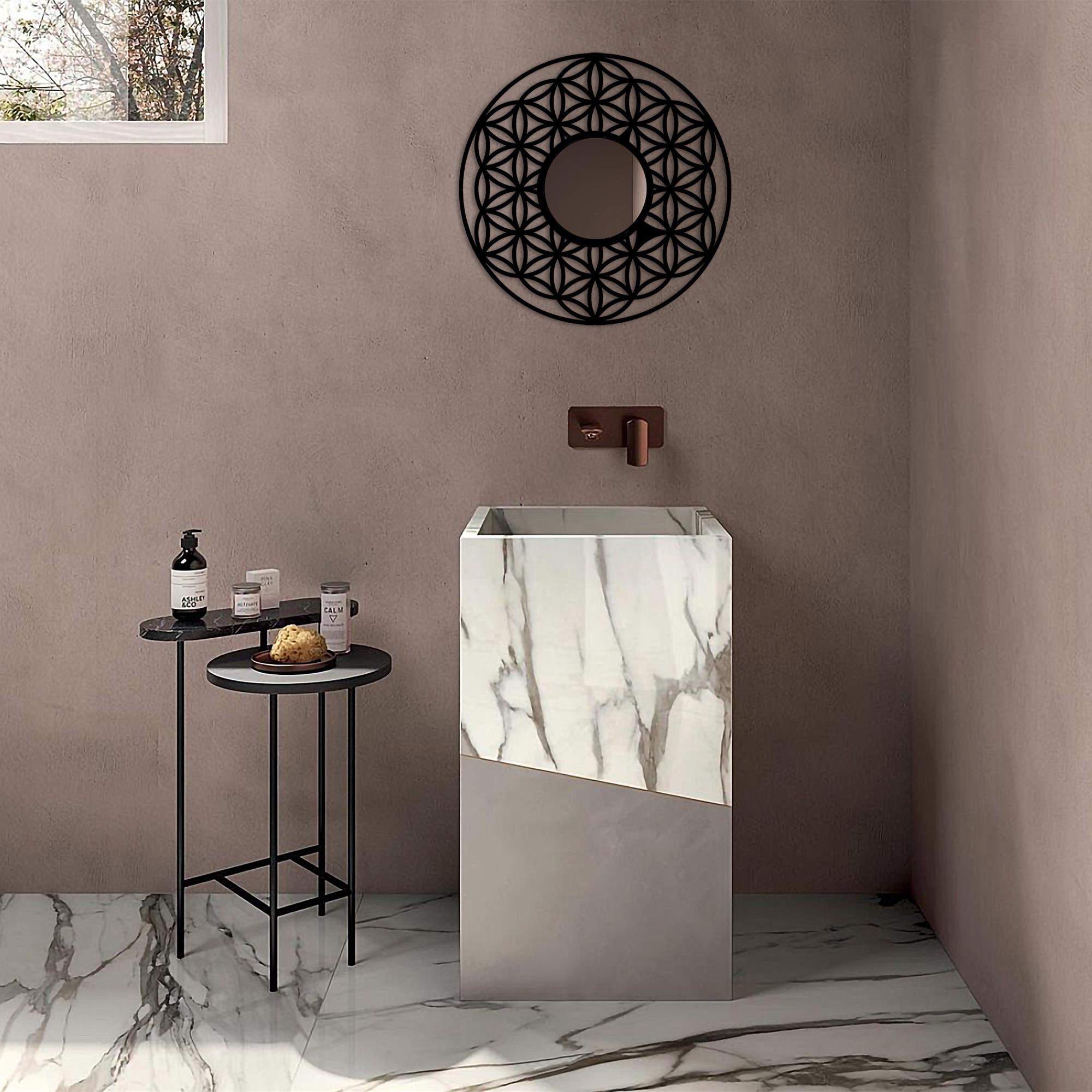 WM-006 Dekoratif Metal Duvar Aynası | ByLamp