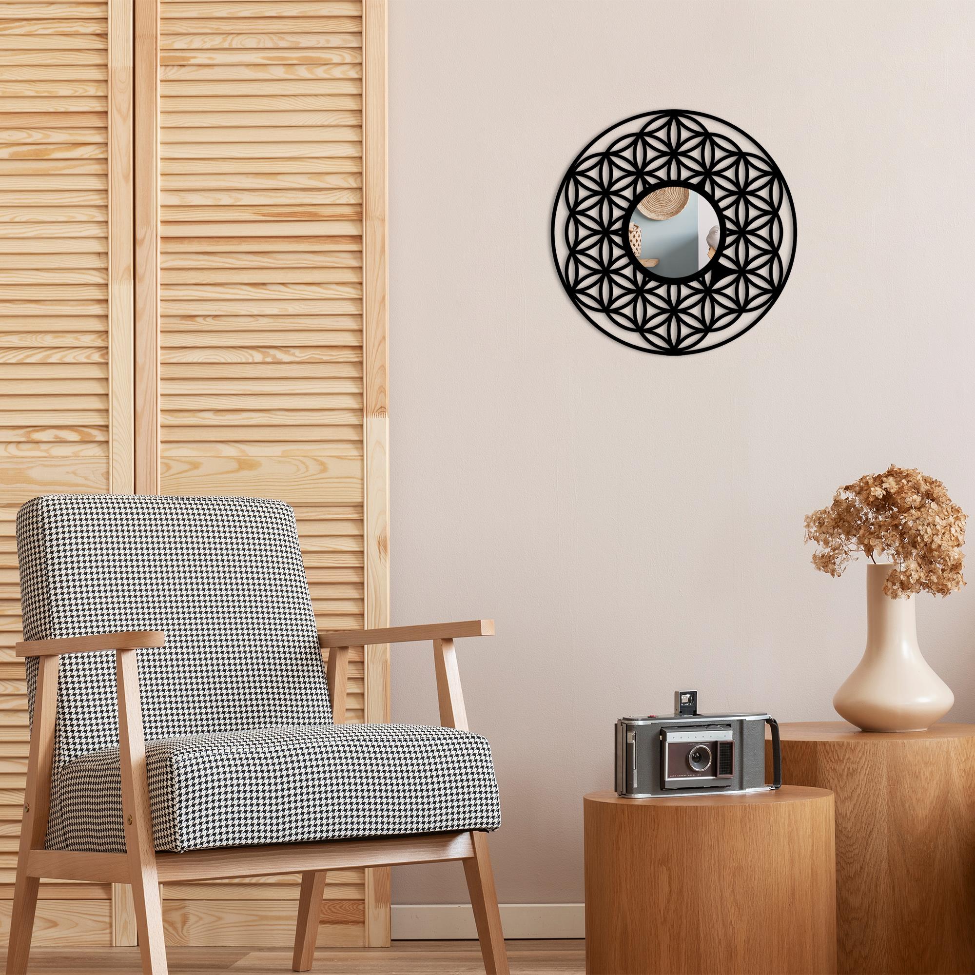 WM-006 Dekoratif Metal Duvar Aynası | ByLamp