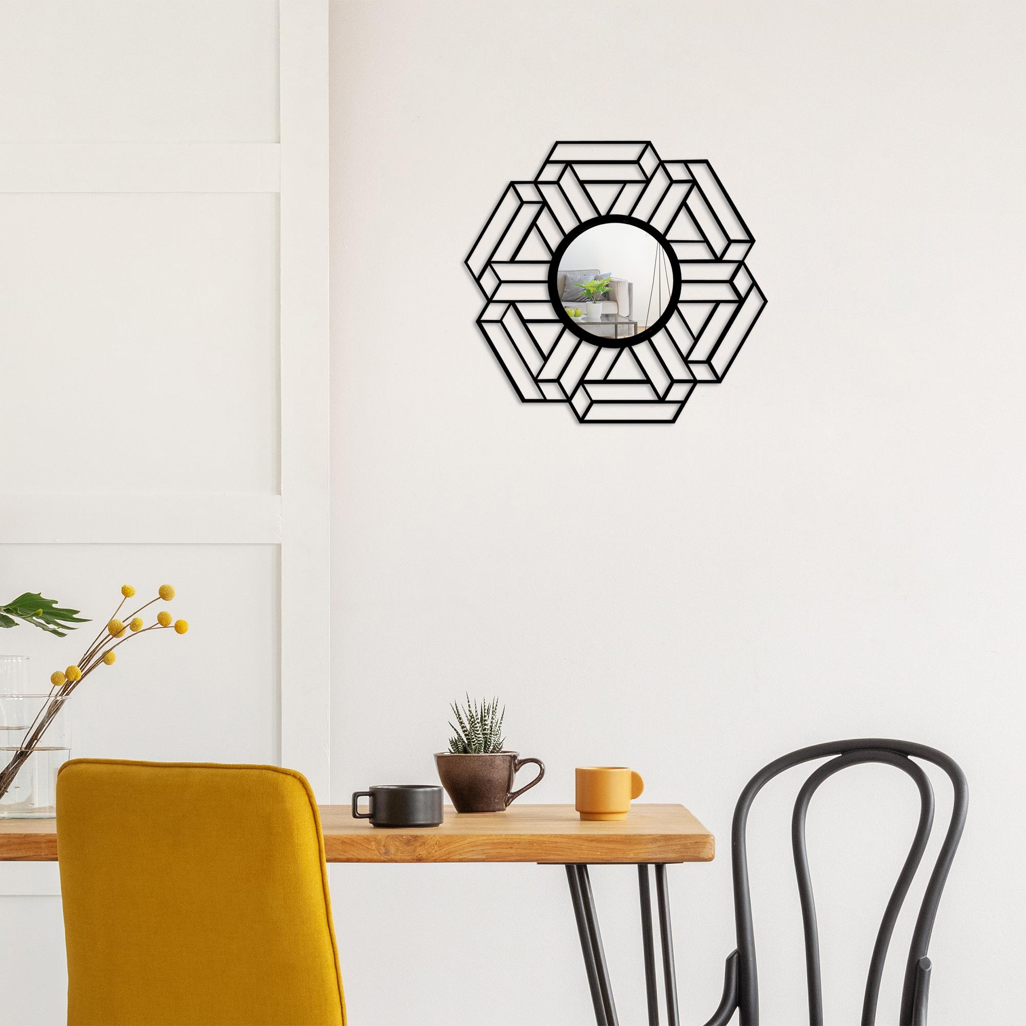 WM-007 Dekoratif Metal Duvar Aynası | ByLamp