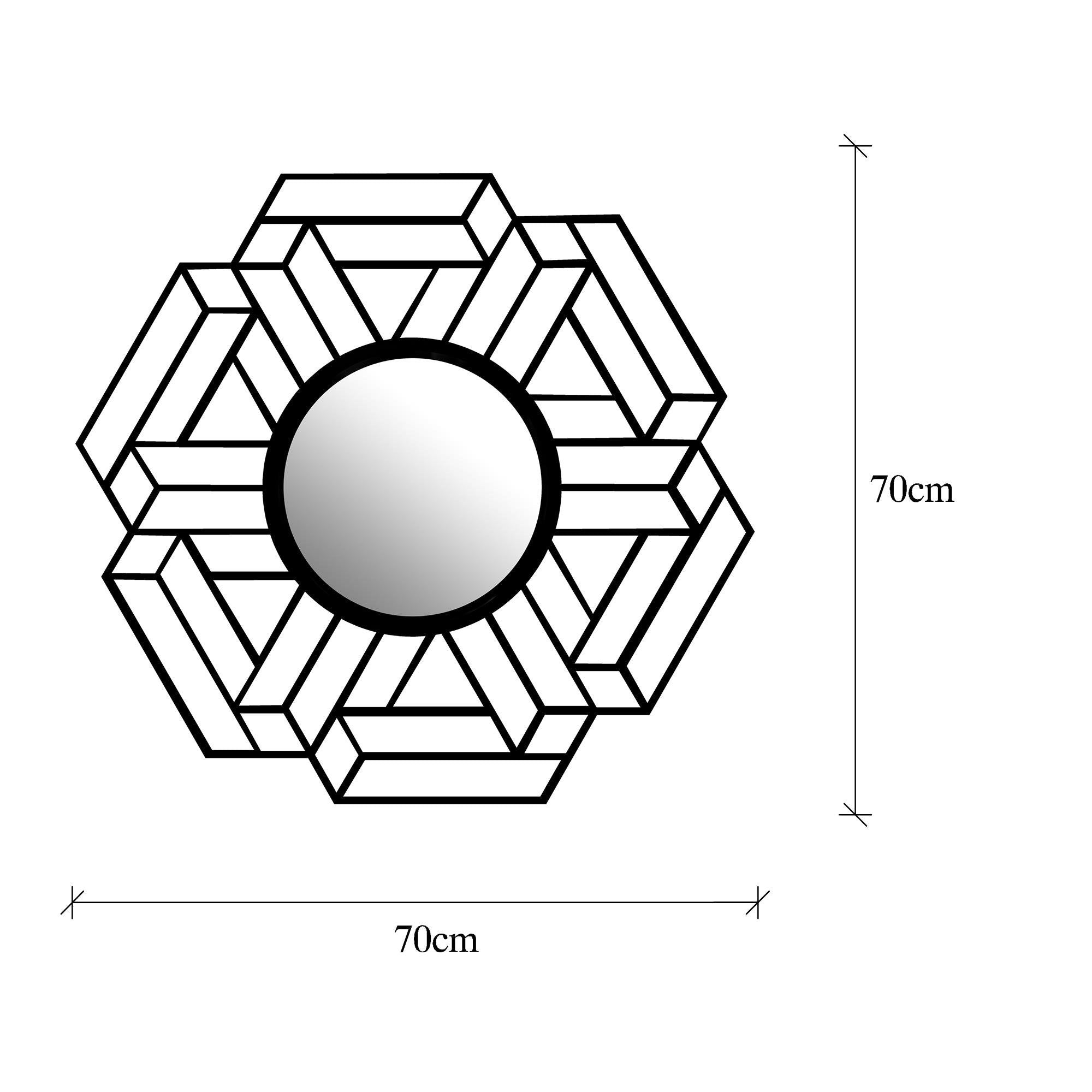 WM-007 Dekoratif Metal Duvar Aynası | ByLamp