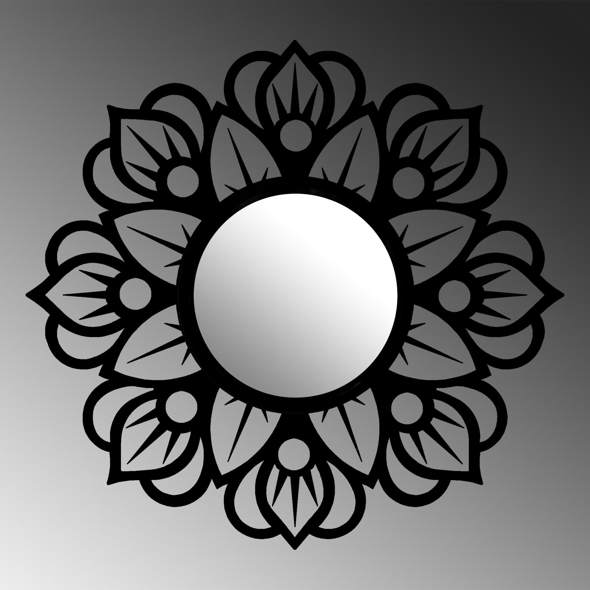 WM-010 Dekoratif Metal Duvar Aynası | ByLamp