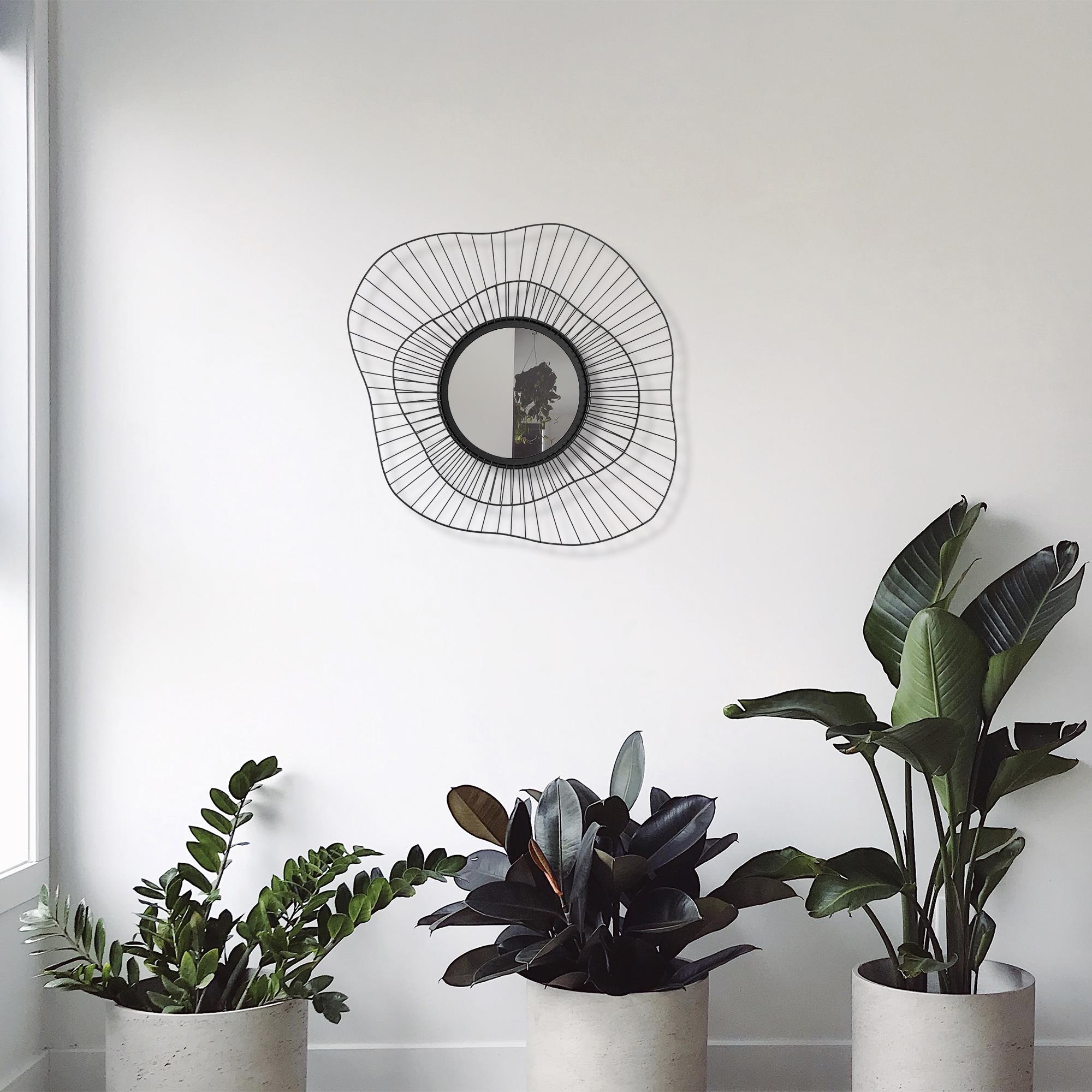 WM-015 Dekoratif Metal Duvar Aynası | ByLamp