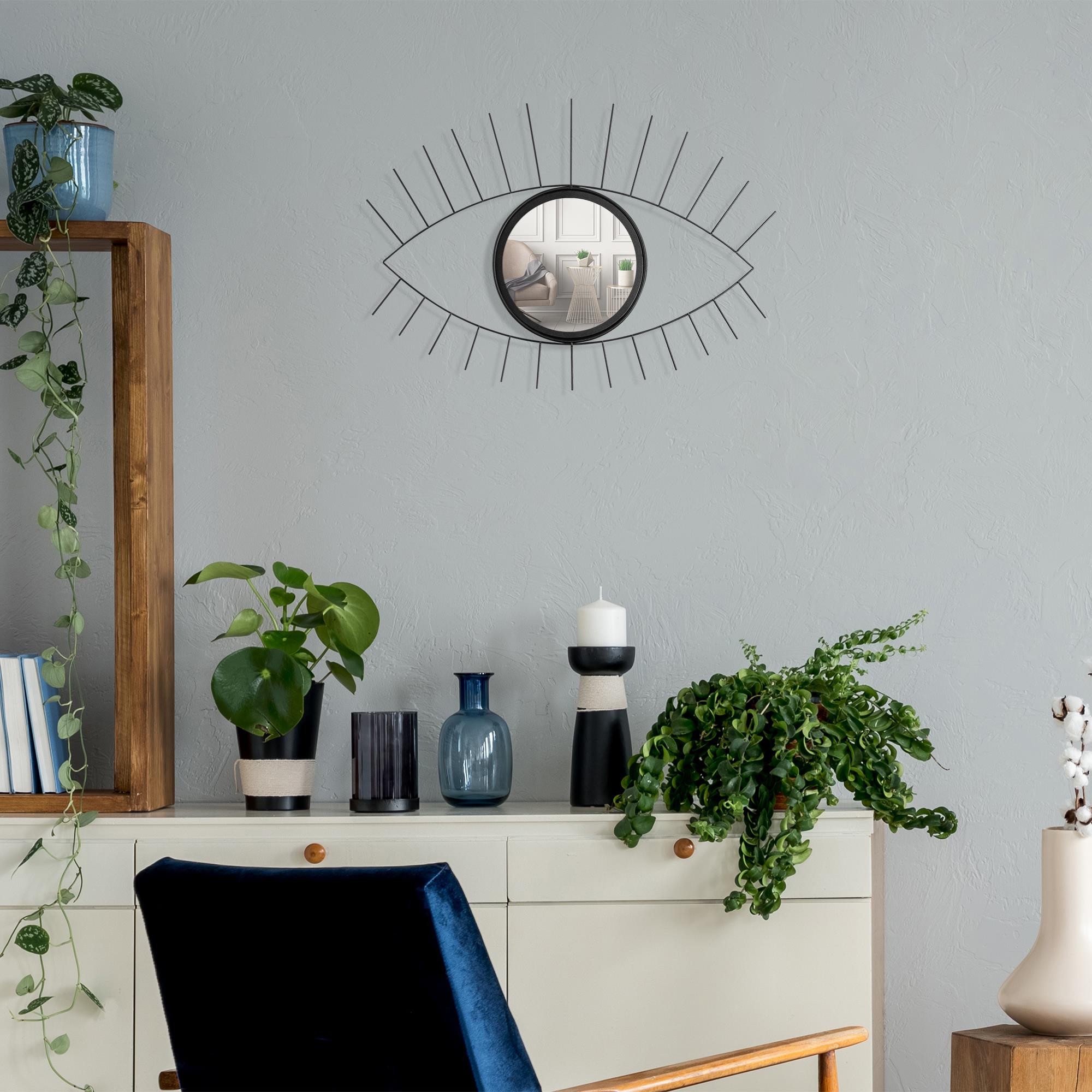 WM-017 Dekoratif Metal Duvar Aynası | ByLamp