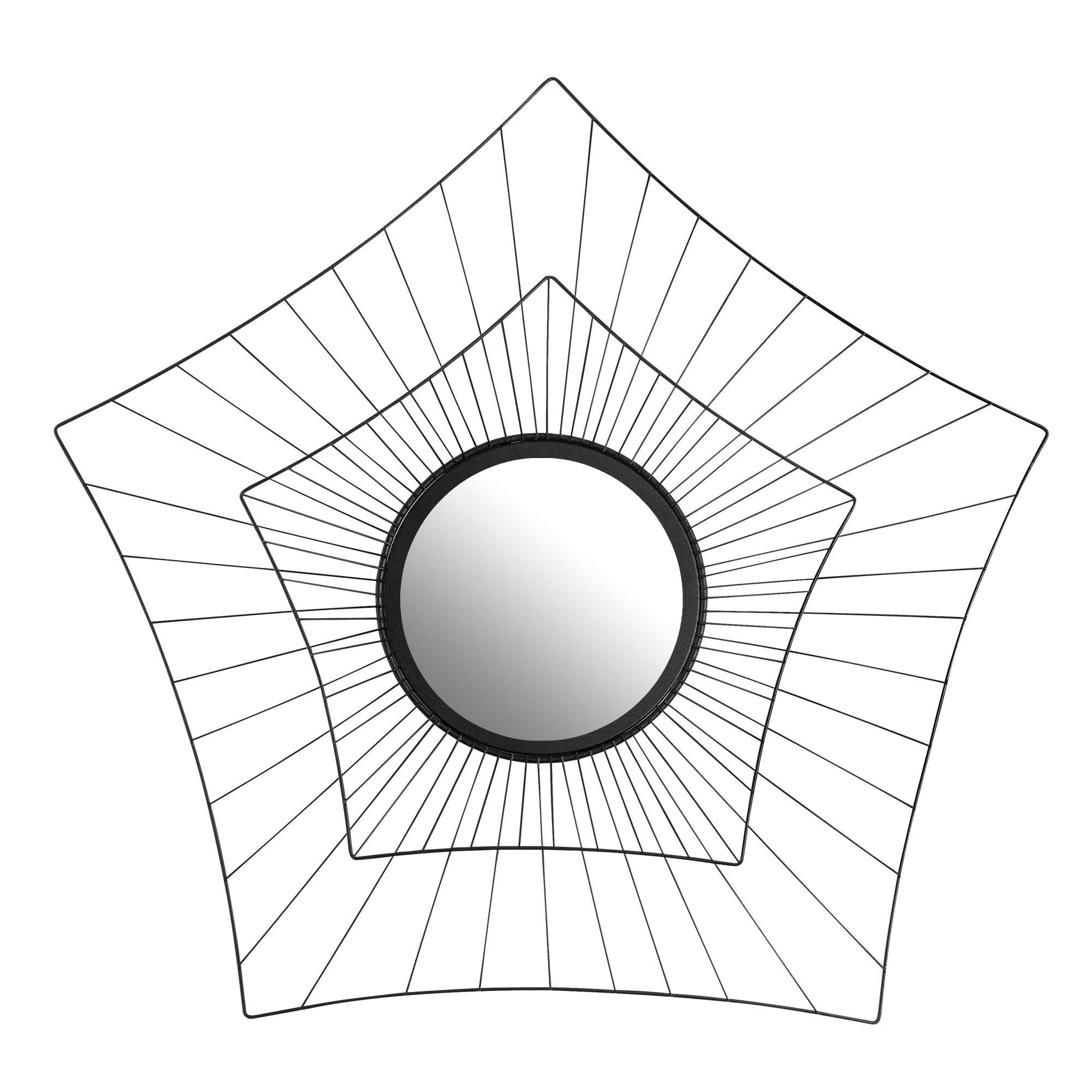 WM-020 Dekoratif Metal Duvar Aynası | ByLamp