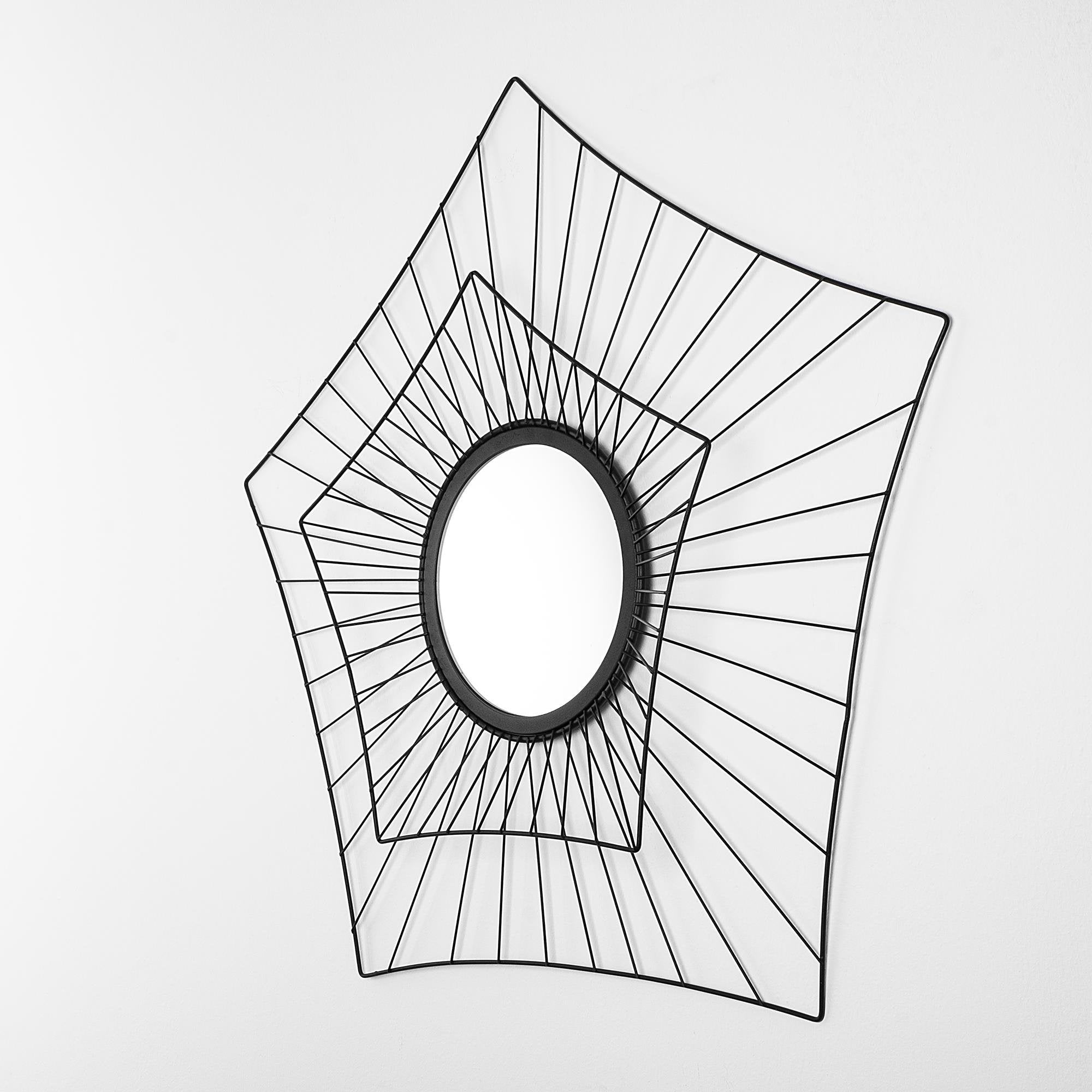 WM-020 Dekoratif Metal Duvar Aynası | ByLamp