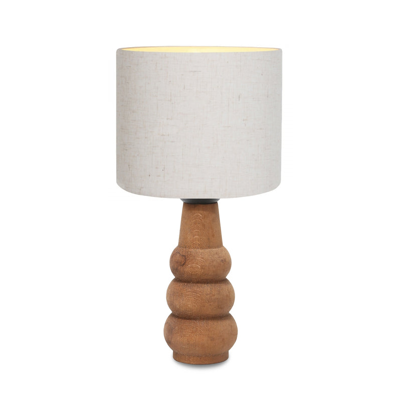 Woody Wooden Lampshade Series Flecked Headboard Table Lamp | ByLamp