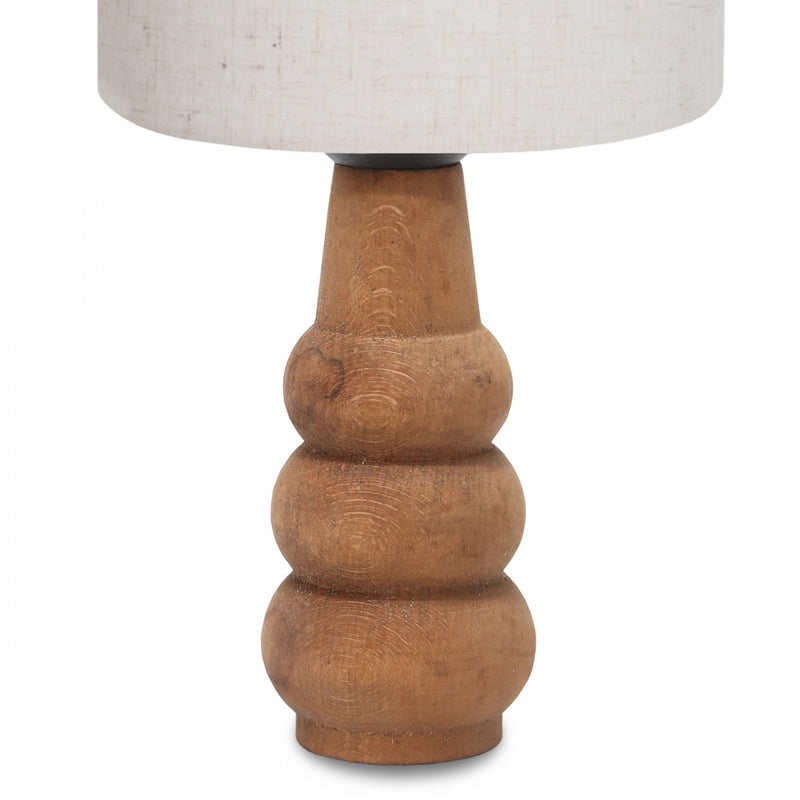 Woody Wooden Lampshade Series Flecked Headboard Table Lamp | ByLamp