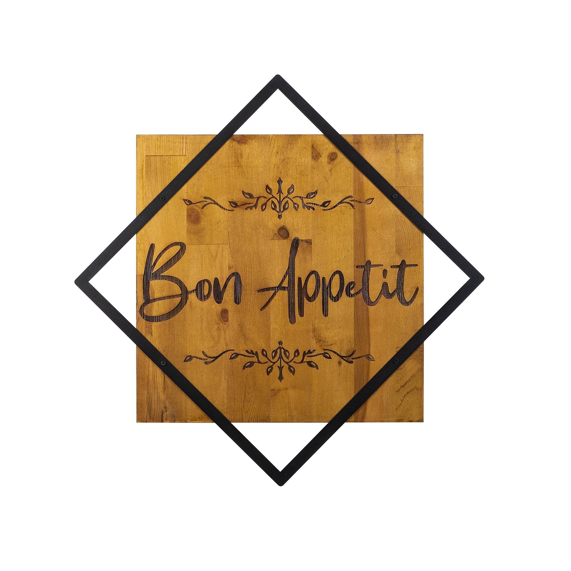 WT-003 Ahşap Metal Duvar Tablosu | ByLamp