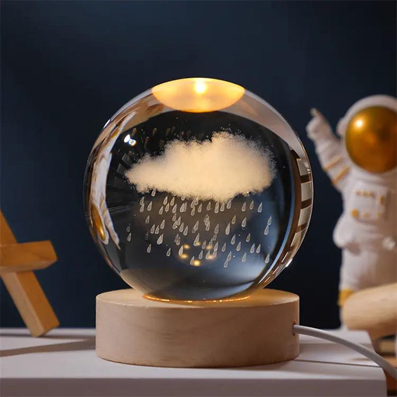 Rain Cloud Crystal Ball Night Light