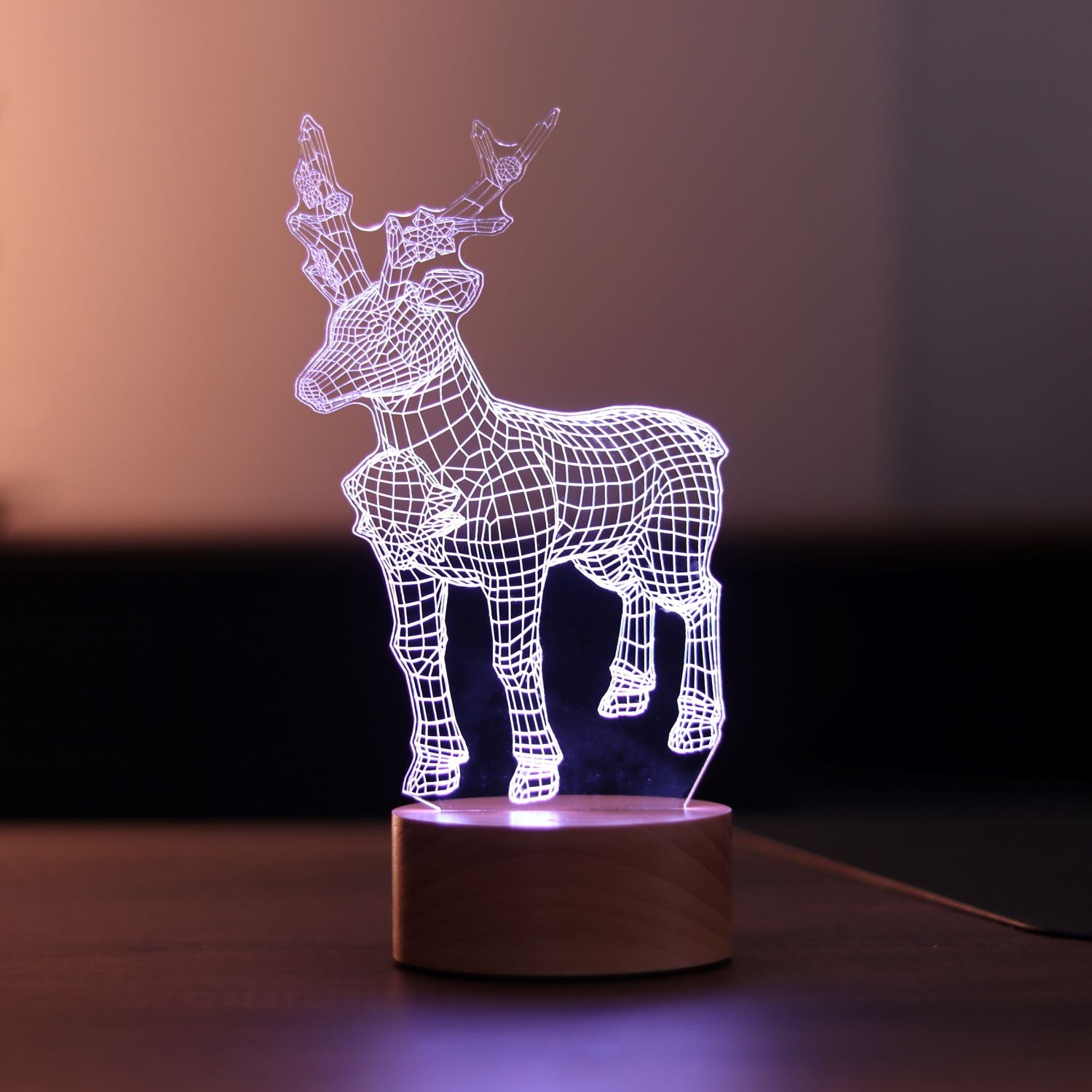 New Year deer LED night light