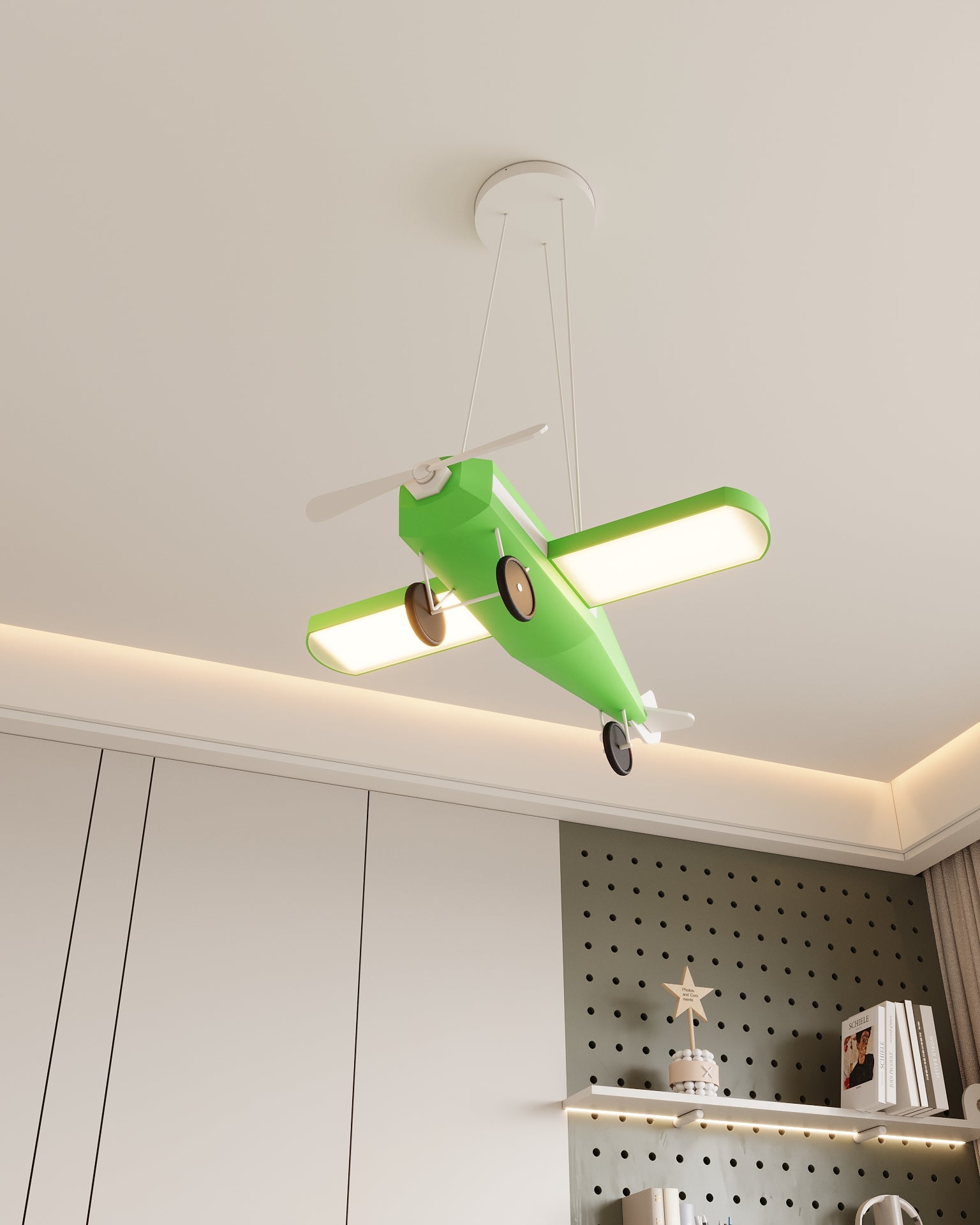 Uçak Sarkıt Lamba Çocuk Odası Aydınlatma | ByLamp