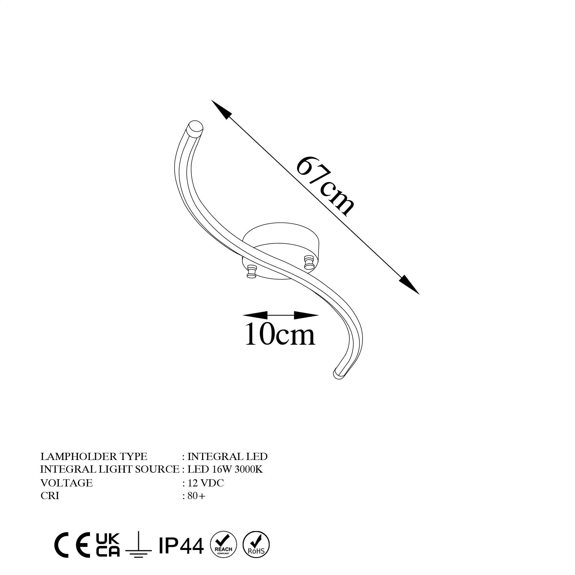 Yılan 13278 Led Plafonyer Aydınlatma | ByLamp