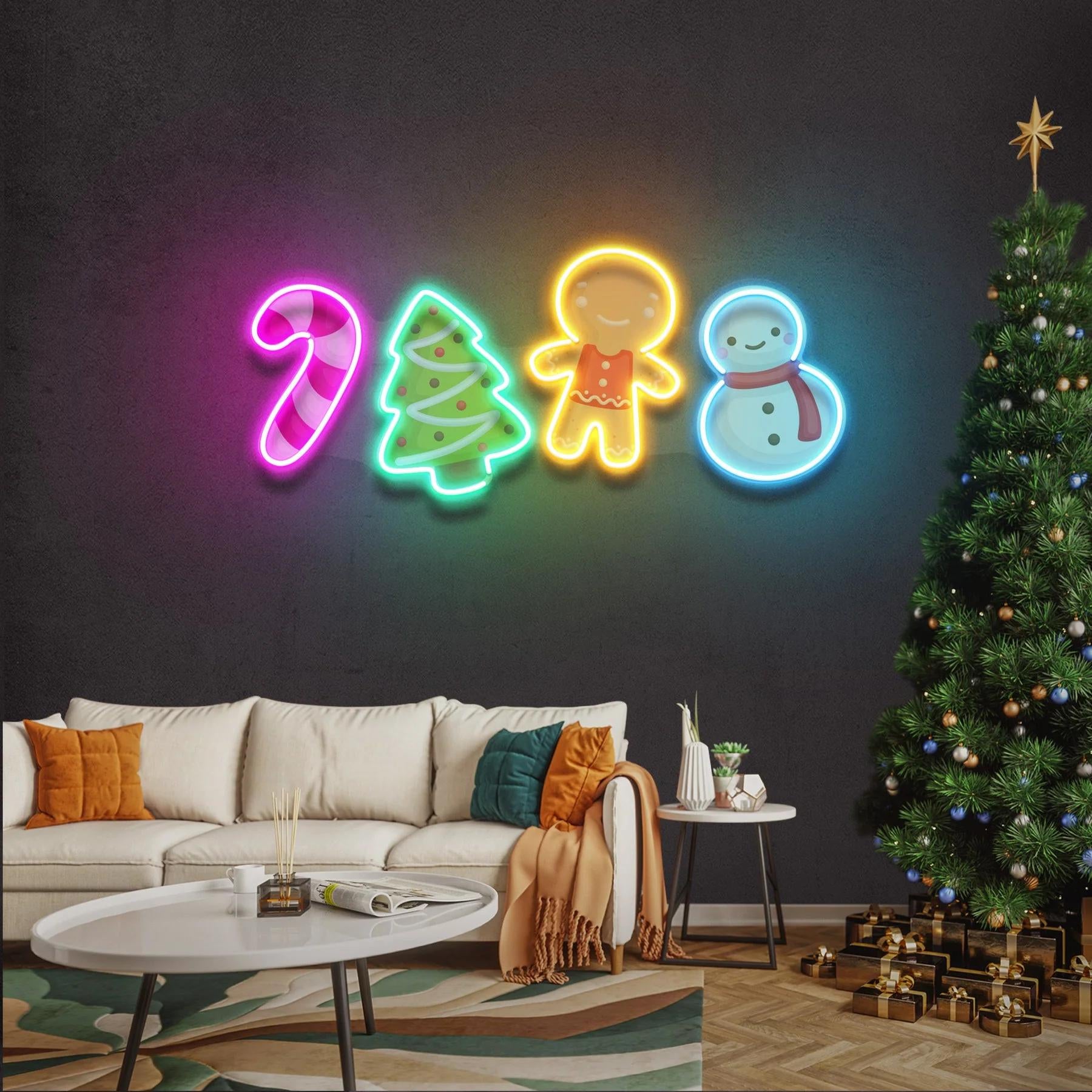 Christmas Figures Neon Lamp