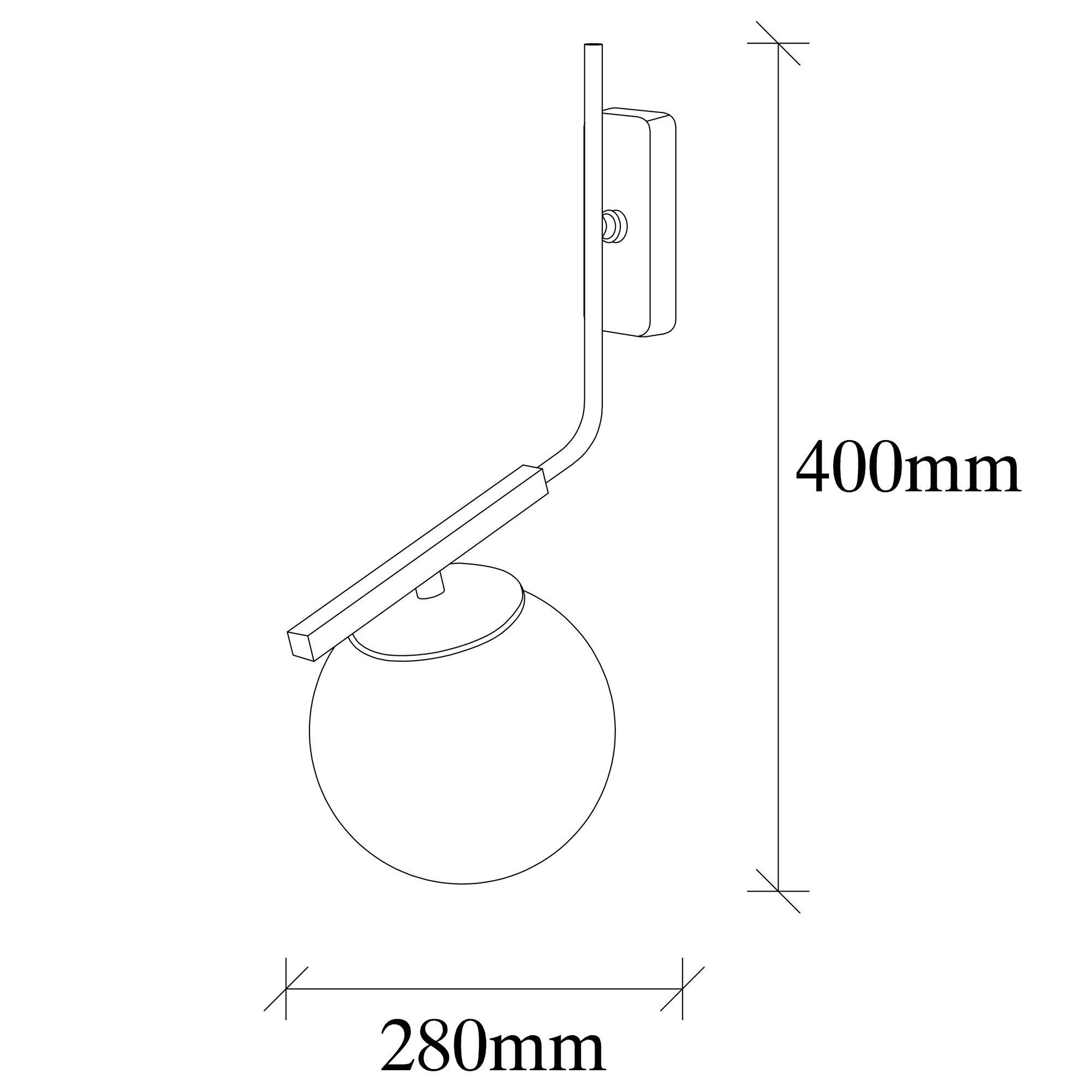 Yıldız 4011 Cam Aplik Duvar Aydınlatma | ByLamp