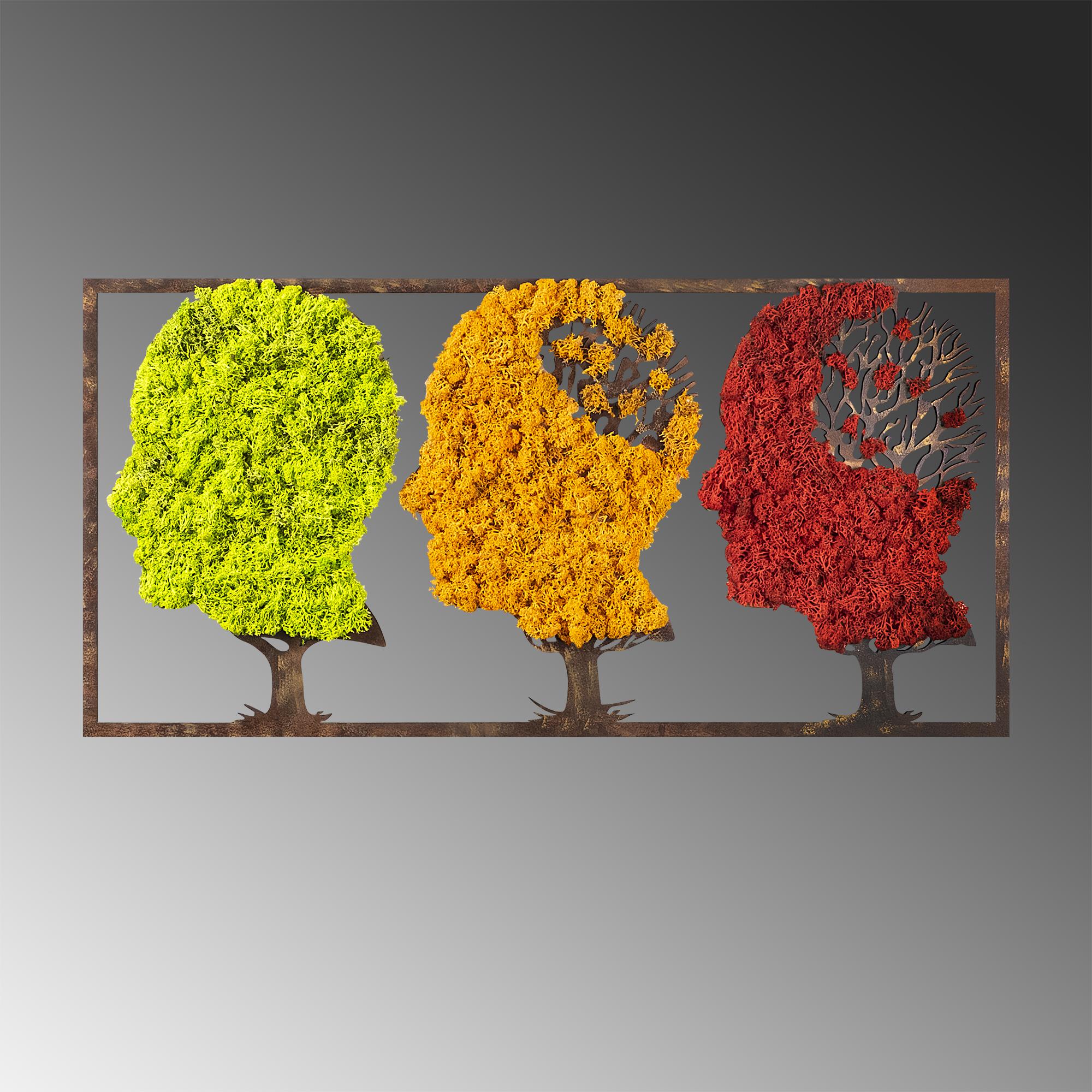 YNS-013 Dekoratif Yosun Duvar Tablosu | ByLamp