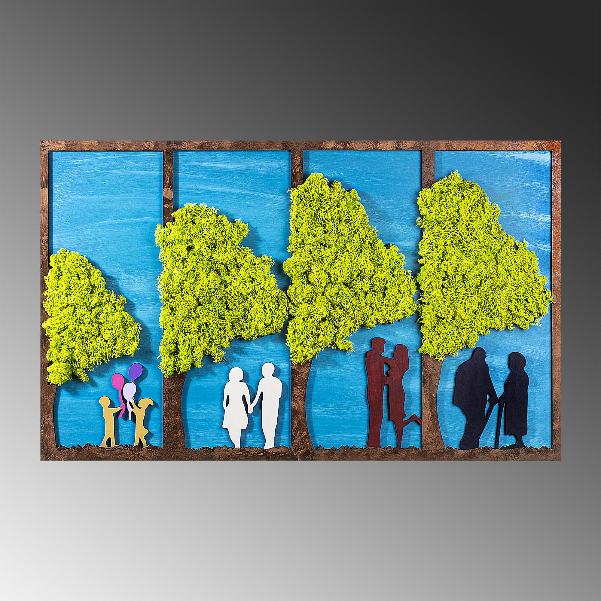 YNS-014 Dekoratif Yosun Duvar Tablosu | ByLamp