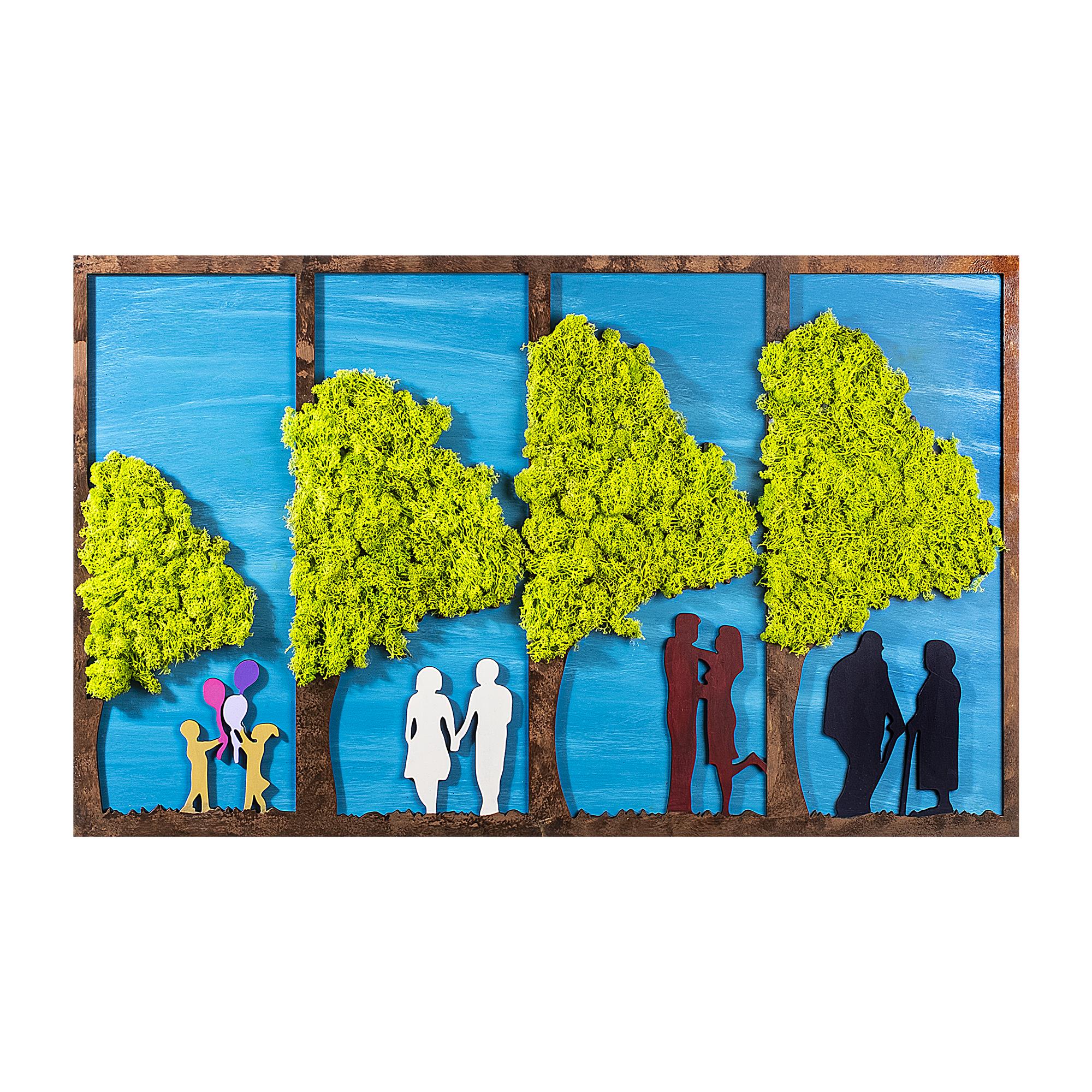 YNS-014 Dekoratif Yosun Duvar Tablosu | ByLamp