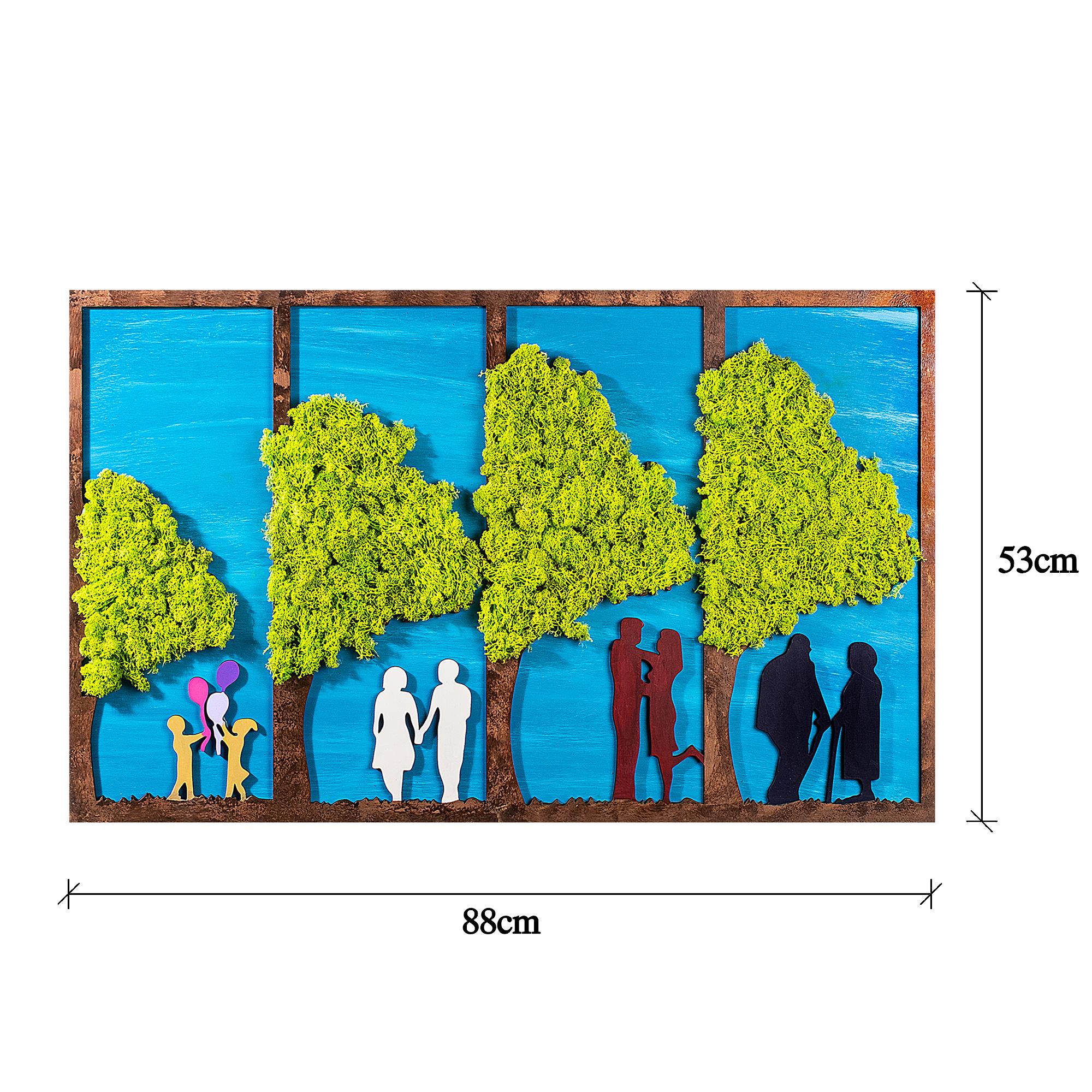 YNS-014 Dekoratif Yosun Duvar Tablosu | ByLamp