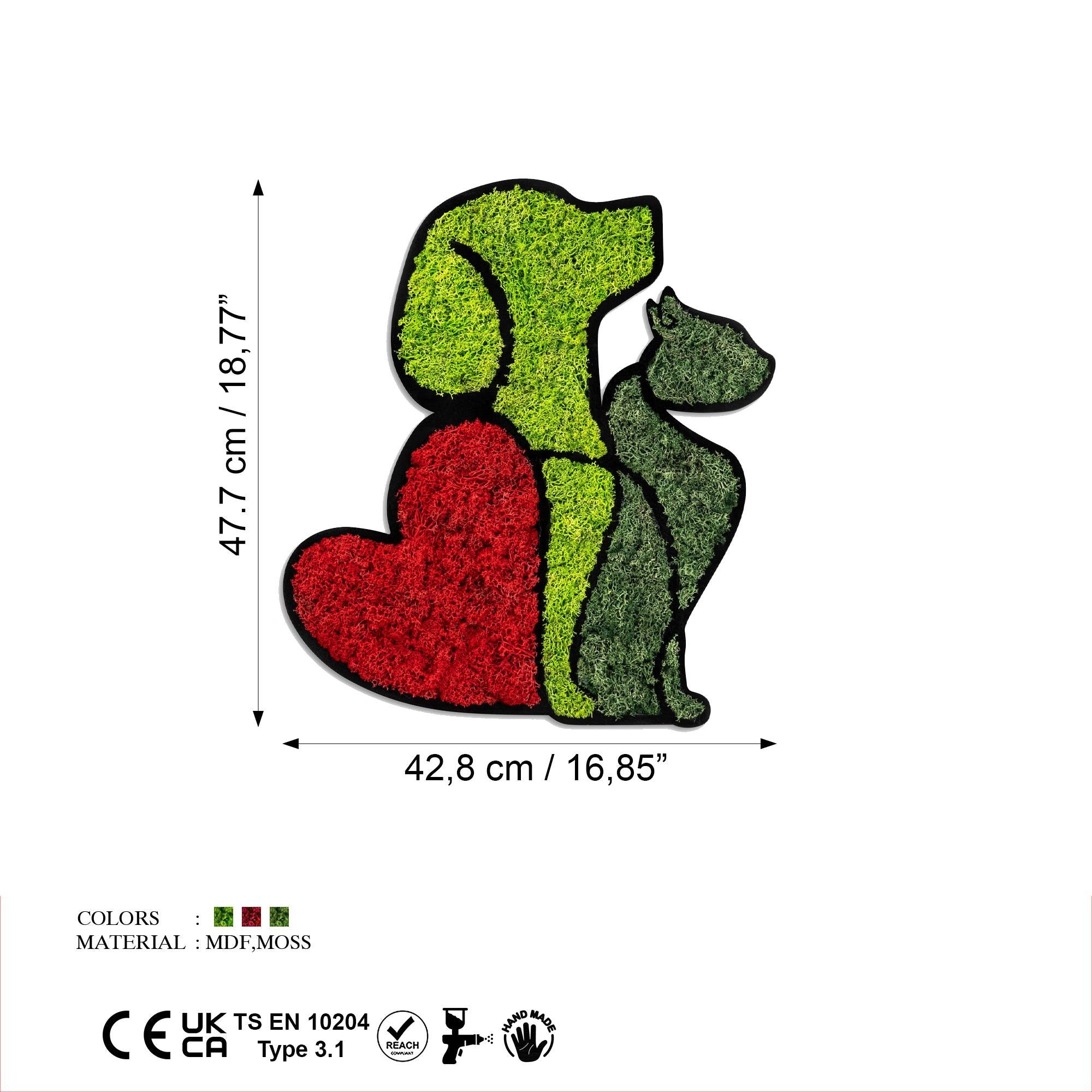 YNS-022 Dekoratif Yosun Duvar Tablosu | ByLamp