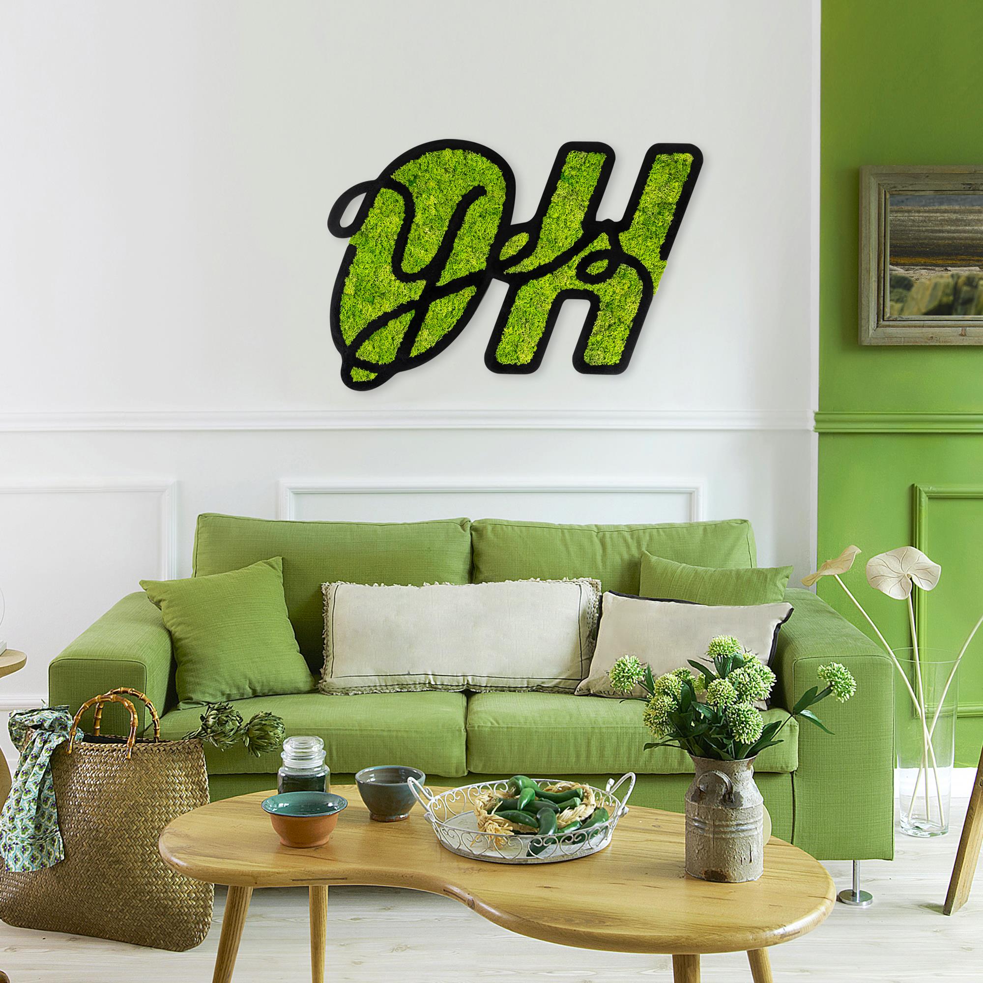 YNS-023 Dekoratif Yosun Duvar Tablosu | ByLamp