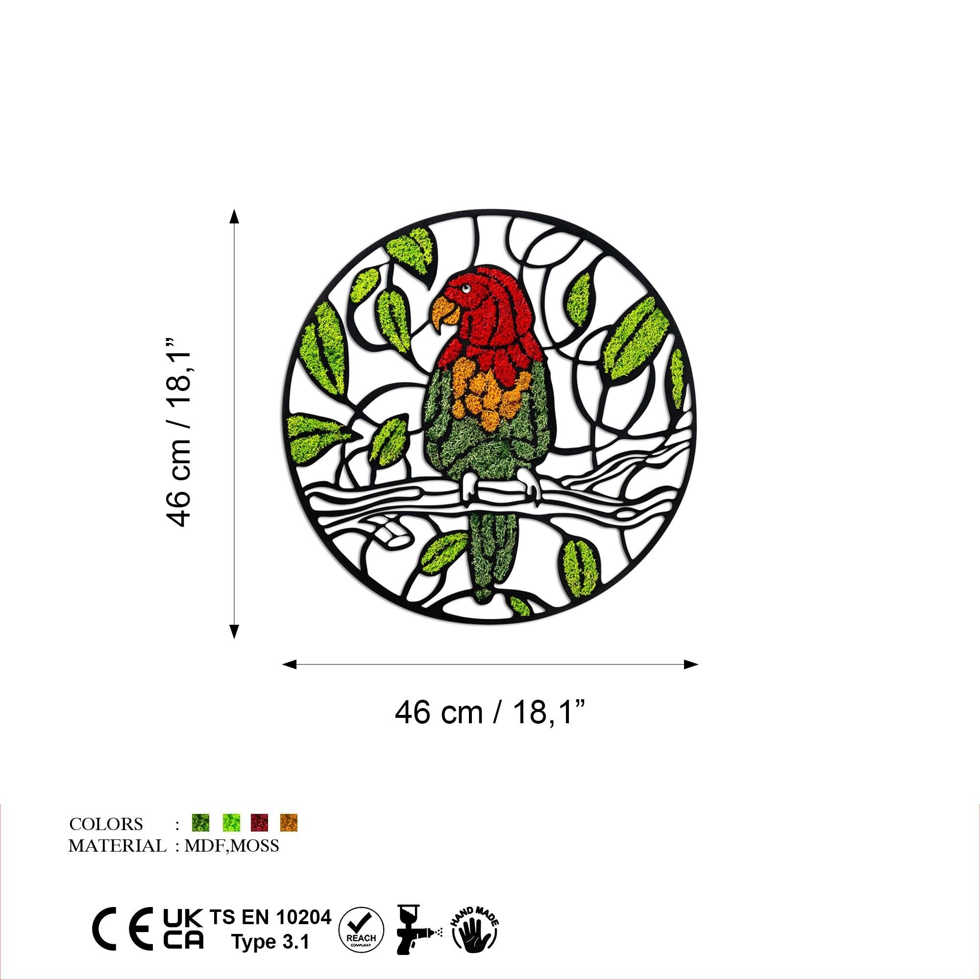 YNS-027 Dekoratif Yosun Duvar Tablosu | ByLamp