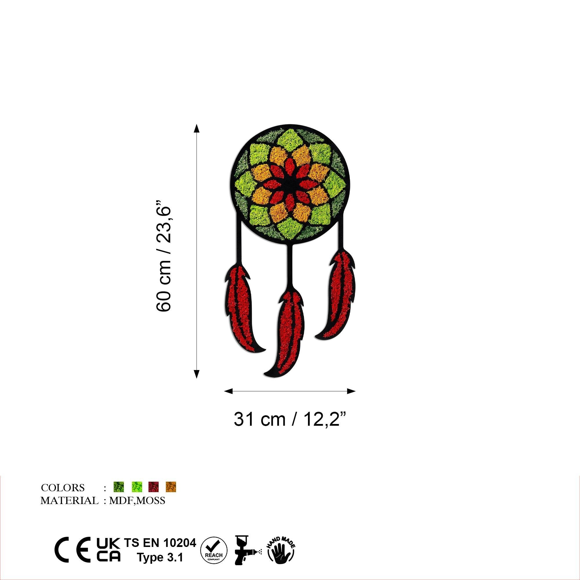 YNS-028 Dekoratif Yosun Duvar Tablosu | ByLamp