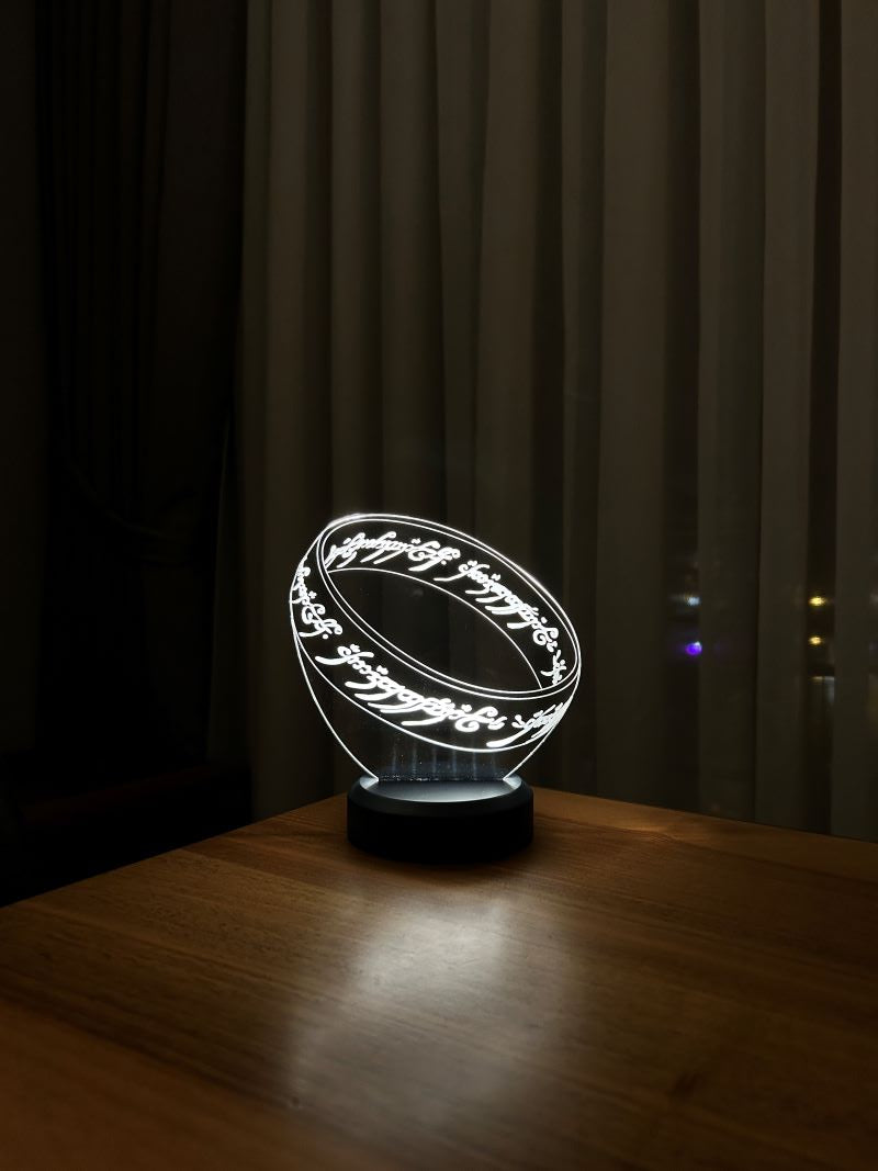 Lord of 3D Rings LED Table Lamp
