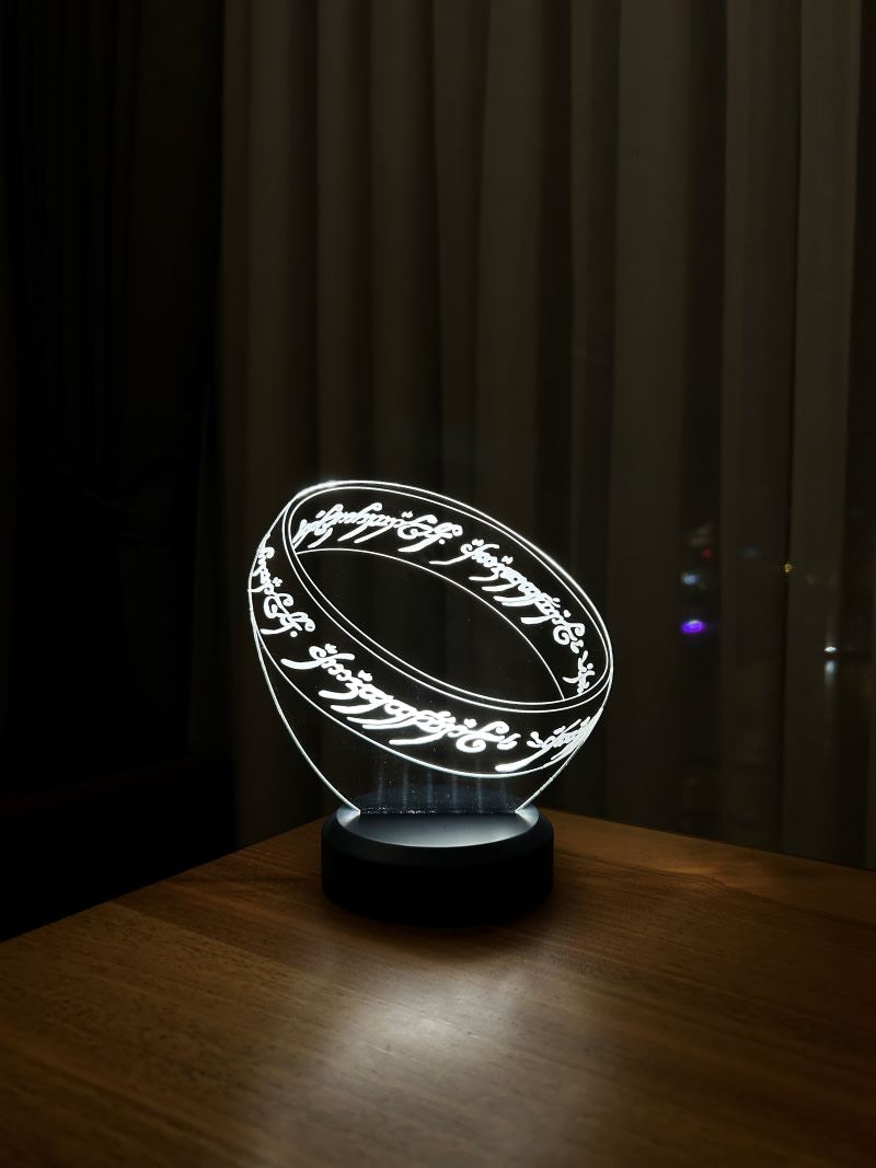 Lámpara de mesa led 3D Señor de los Anillos