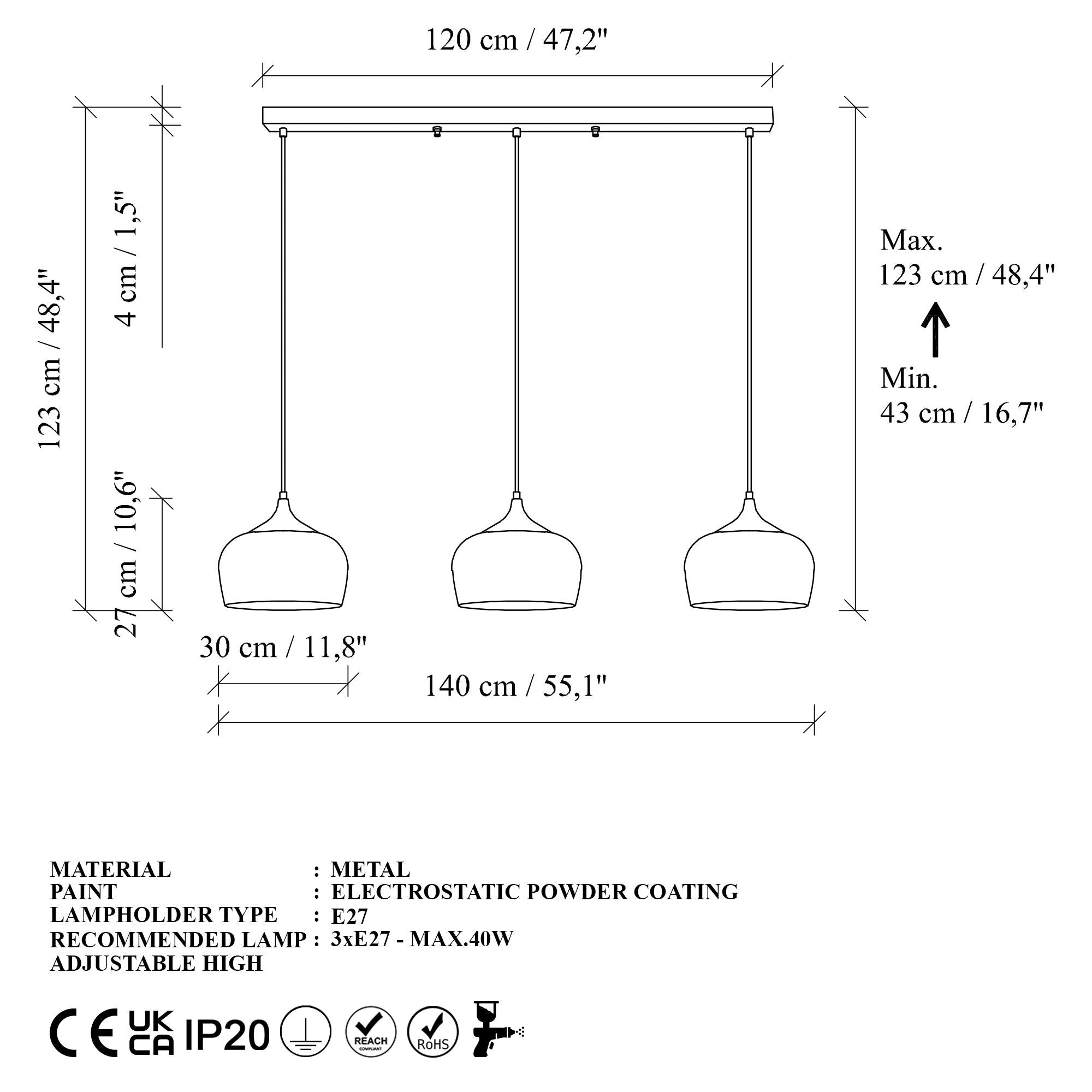 Z10 213 Sıvama Sarkıt Aydınlatma | ByLamp
